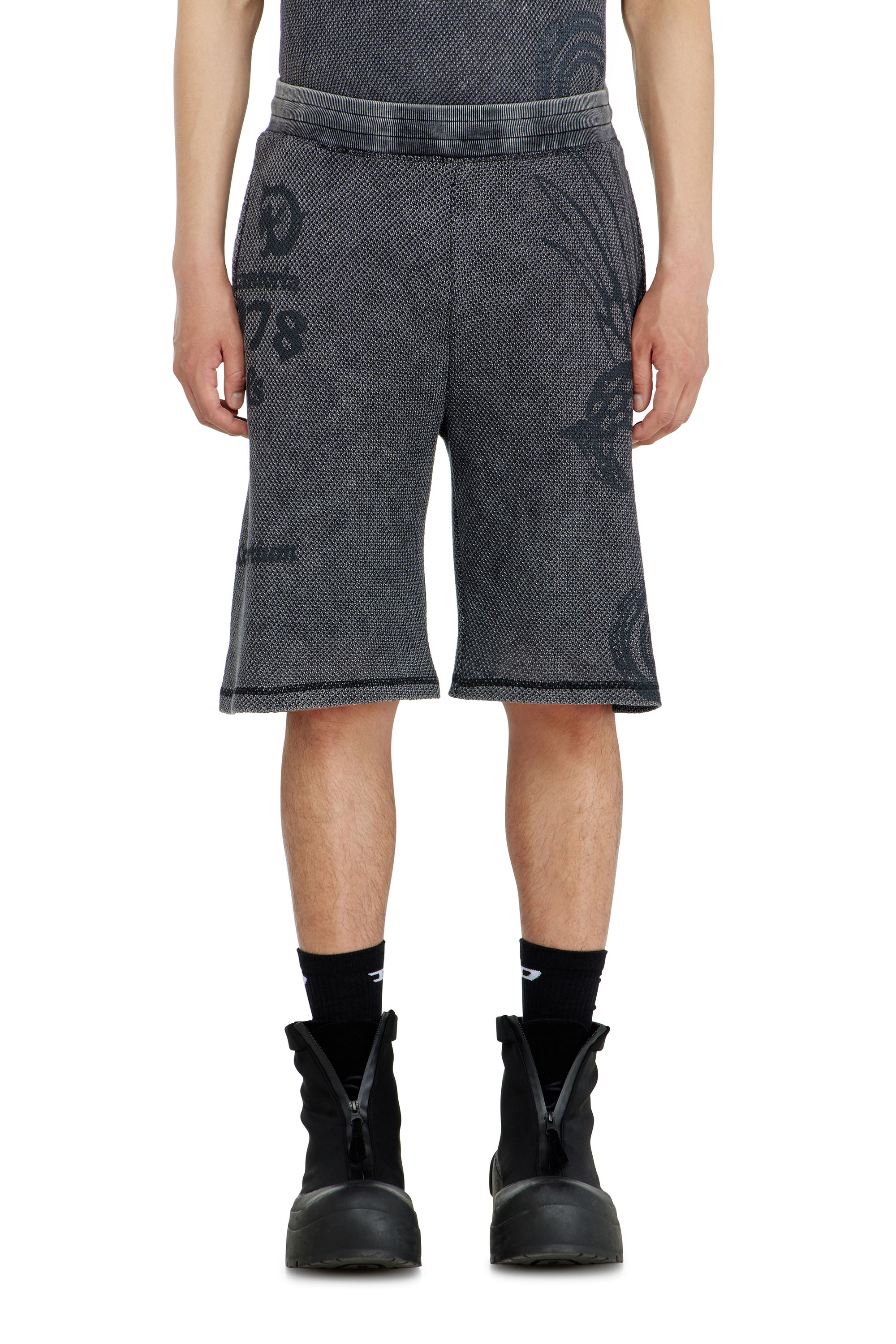 Diesel - P-ERRY, Shorts in cotone mesh con stampe Uomo in ToBeDefined - 3