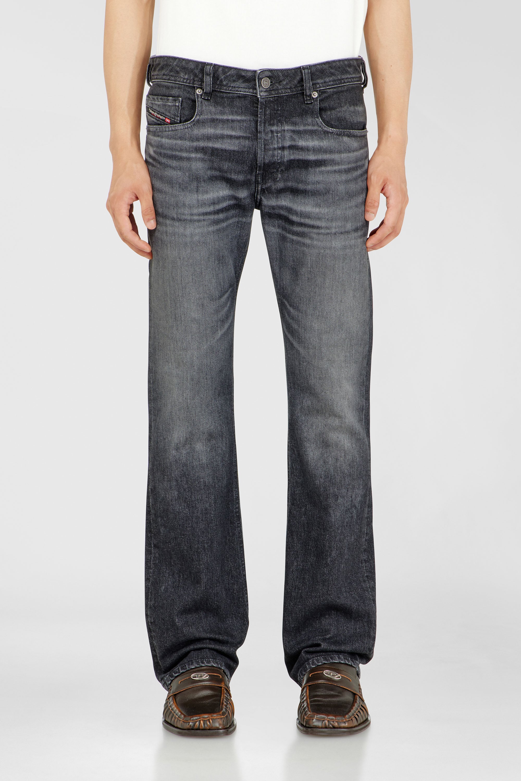 Diesel - Man's Bootcut Jeans 2007 Zatiny 09N48, Black/Dark grey - 1