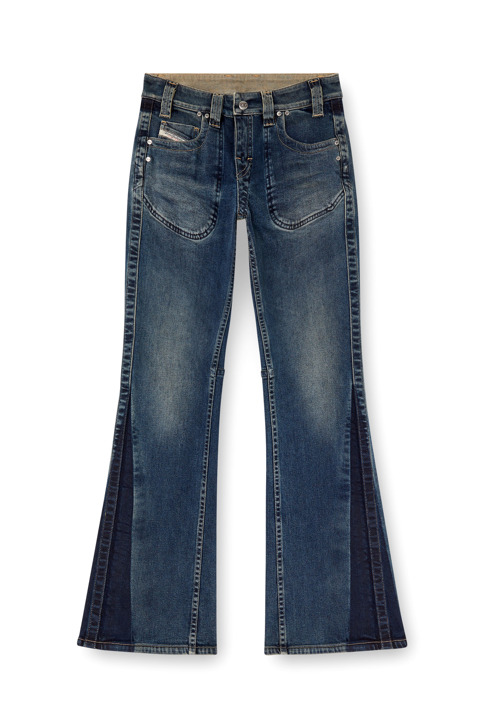 Diesel - Bootcut Jeans D-Resh 09J06 Donna, Blu medio - Image 3