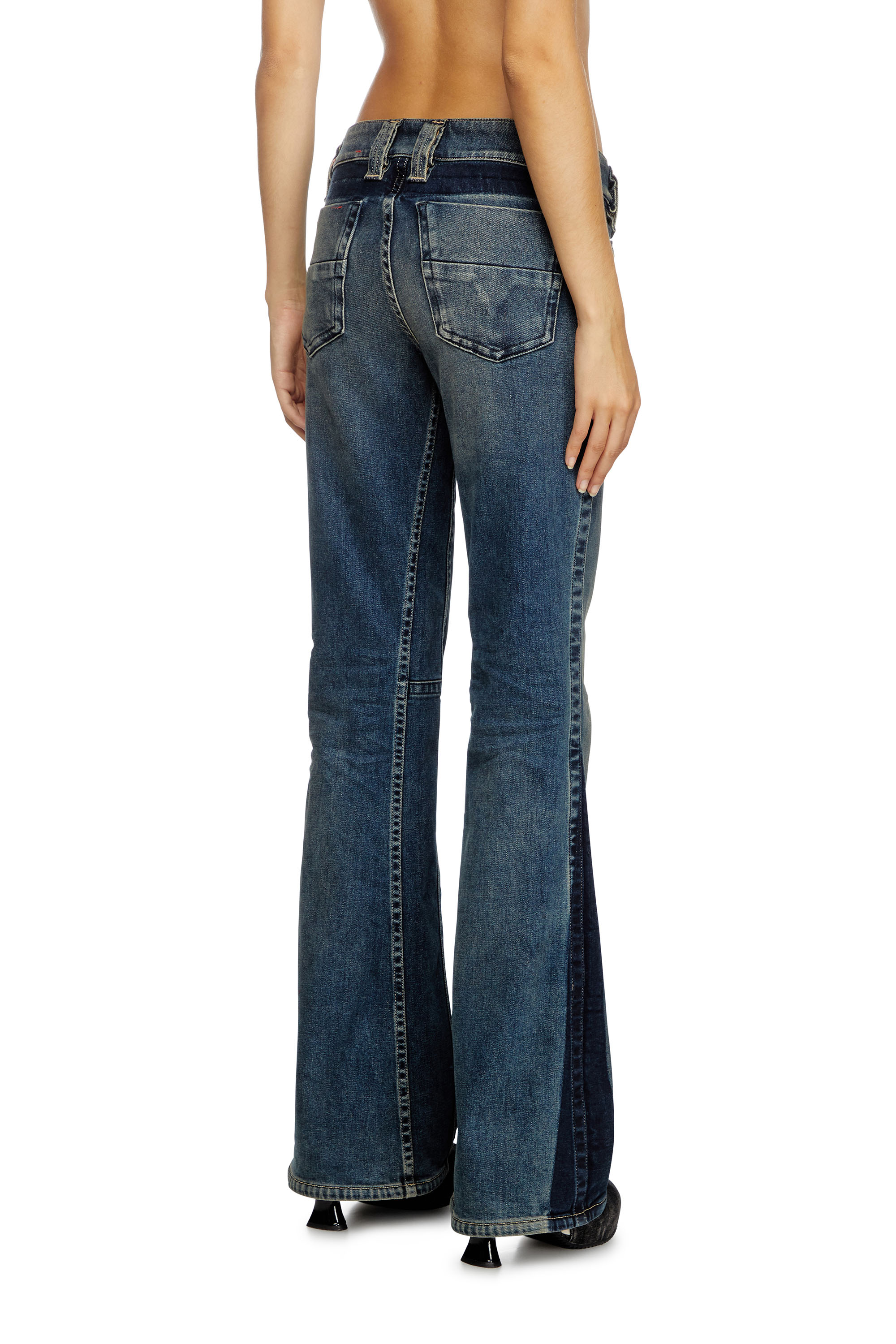 Diesel - Bootcut Jeans D-Resh 09J06 Donna, Blu medio - Image 4