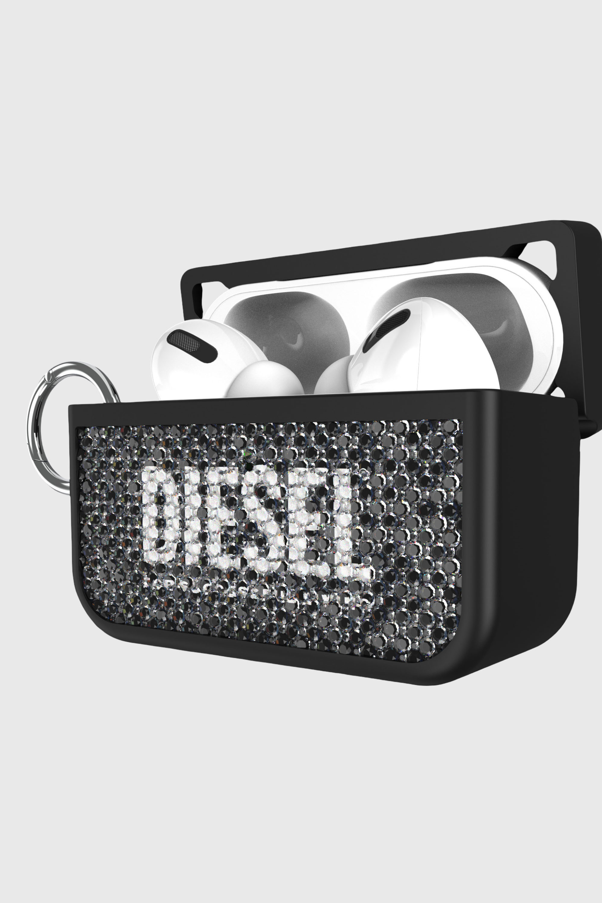 Diesel - 60195 AIRPOD CASE AIRPODS CASE, Cover Swarosky per Airpods Pro / Pro 2 Unisex in Nero - 2