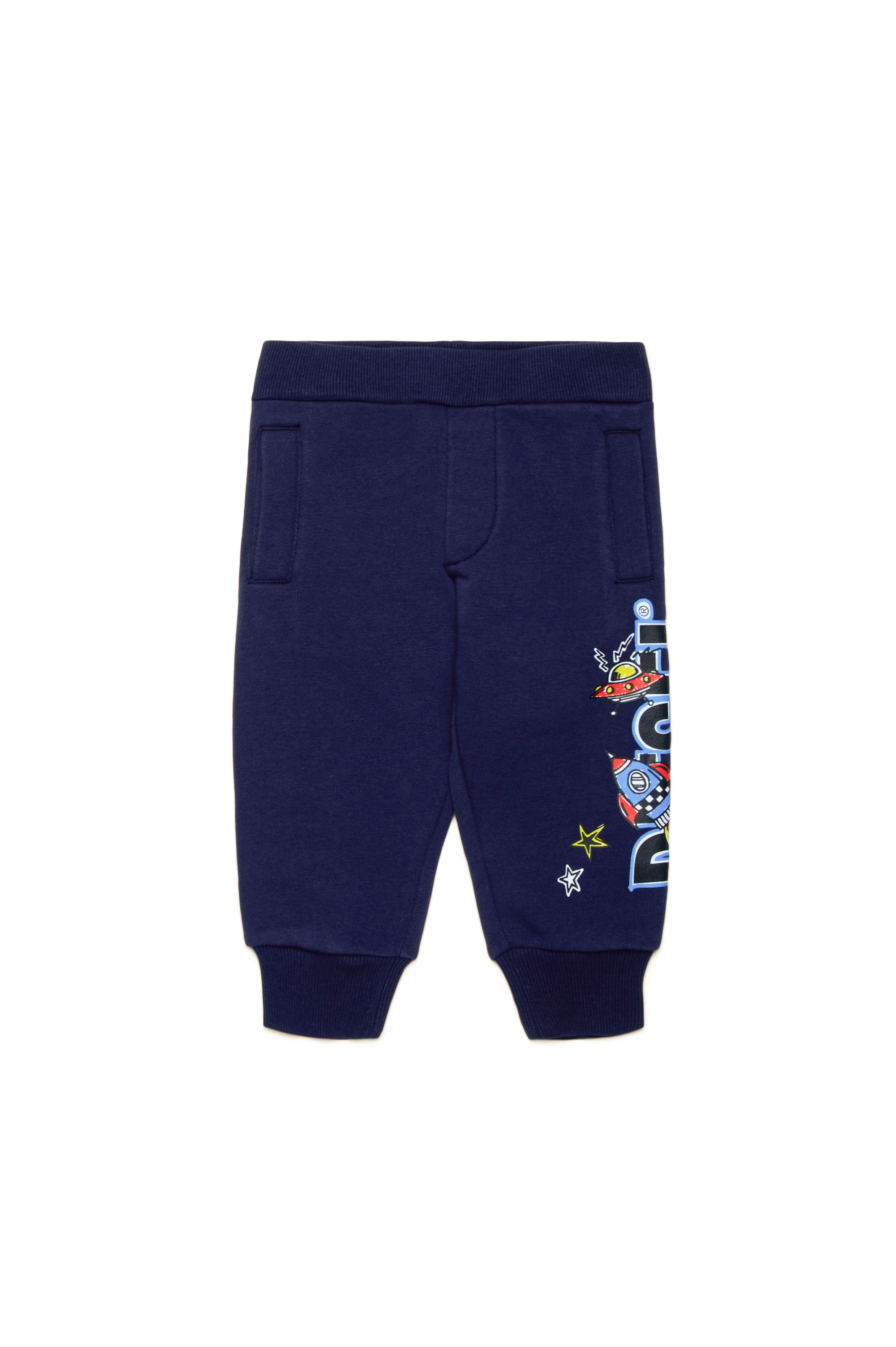 Diesel - PBAMBYB, Pantaloni tuta con logo razzo Uomo in Blu - 1