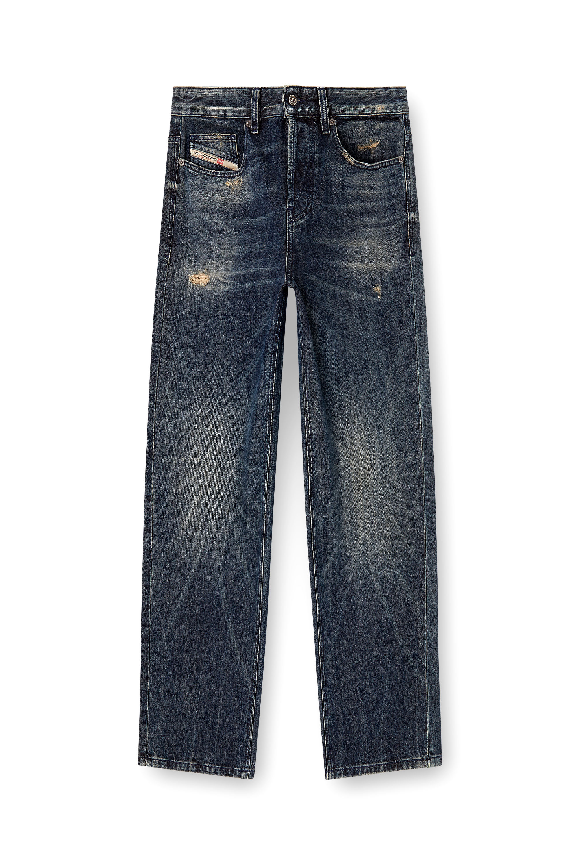 Diesel - Relaxed Jeans 2001 D-Macro 0ADBZ Uomo, Blu Scuro - Image 3