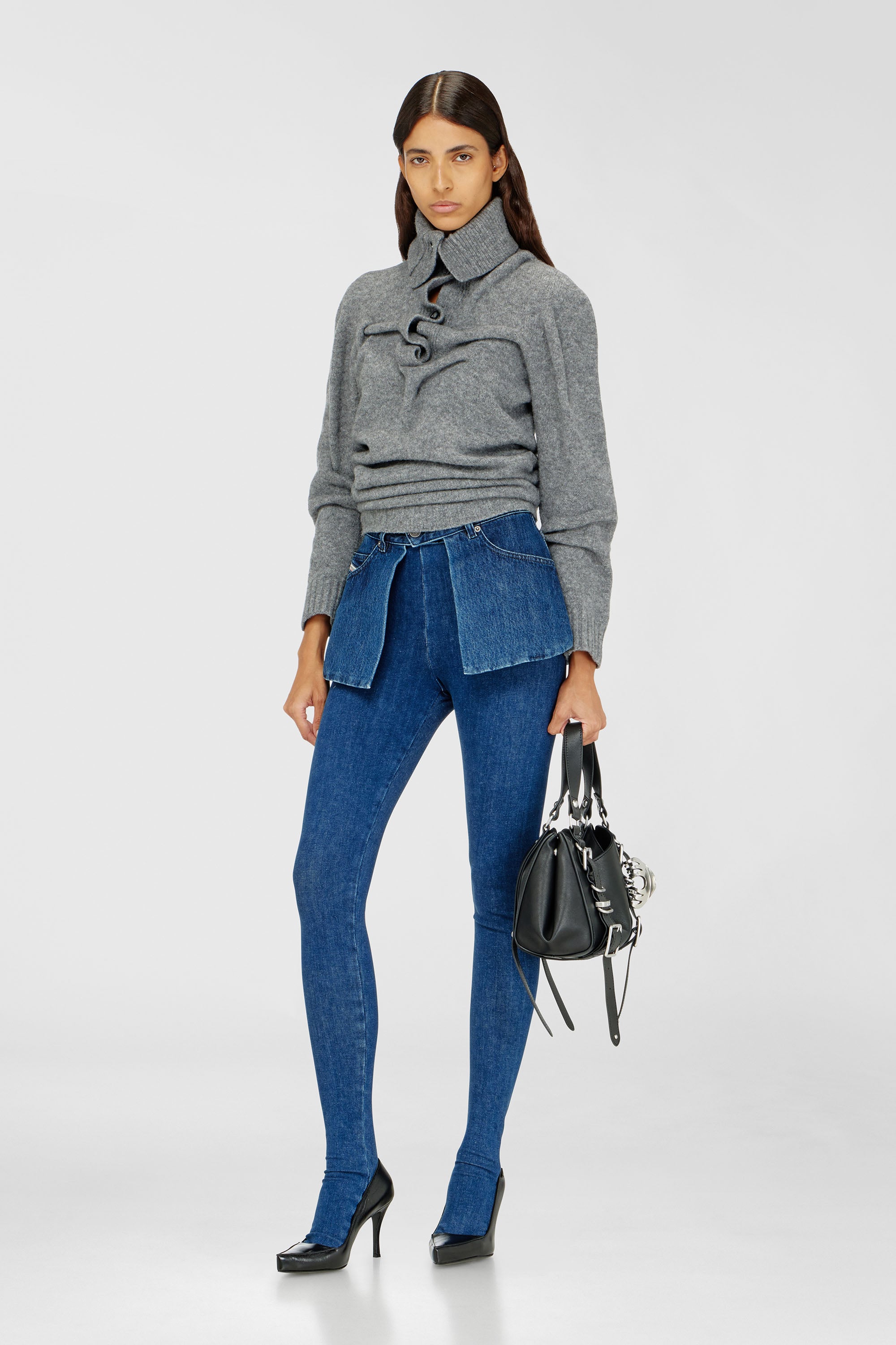 Diesel - Skinny Jeans D-Spika 09R31 Donna, Blu Scuro - Image 1