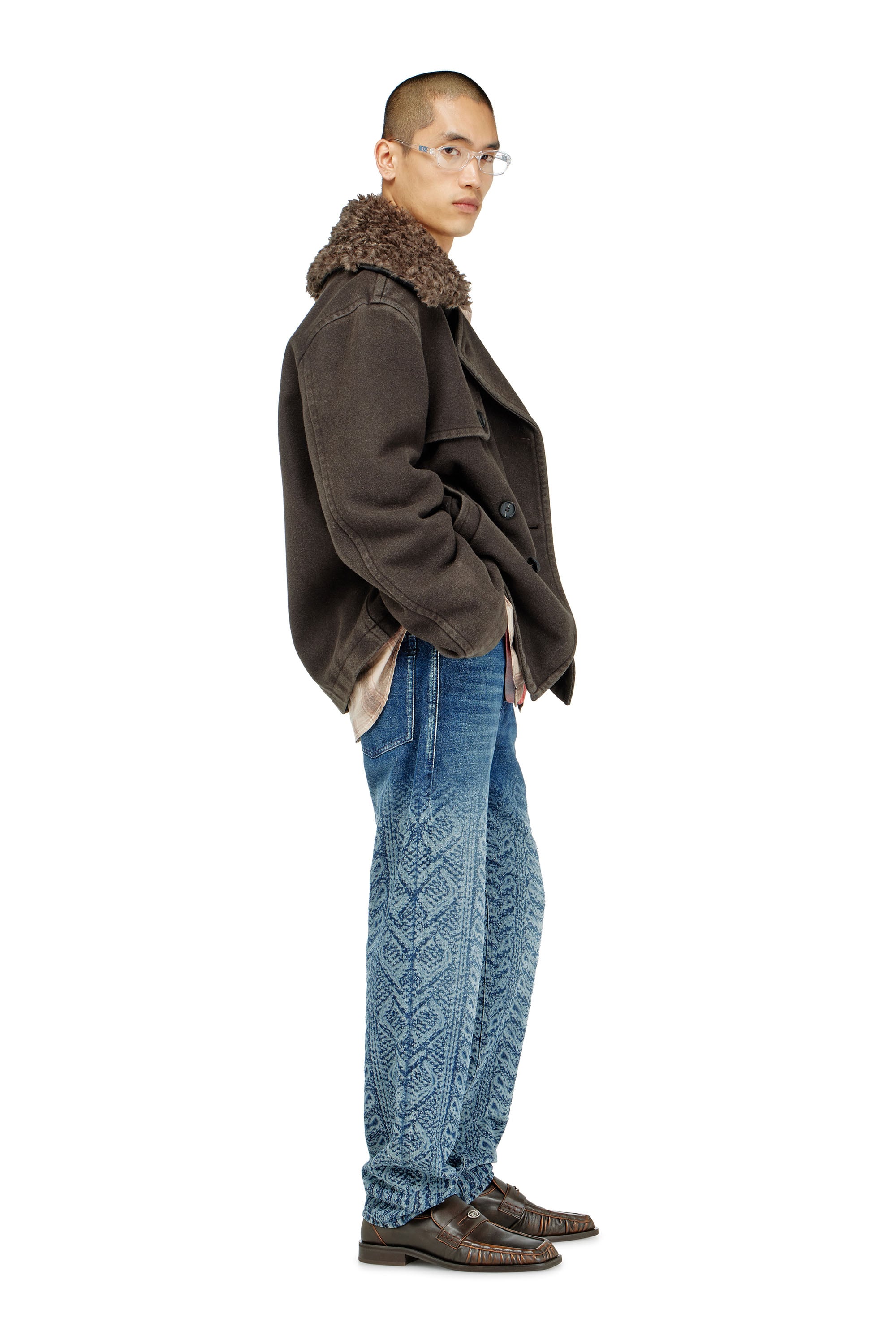 Diesel - Regular Jeans 2024 D-Macs 007EV Uomo, Blu Scuro - Image 3