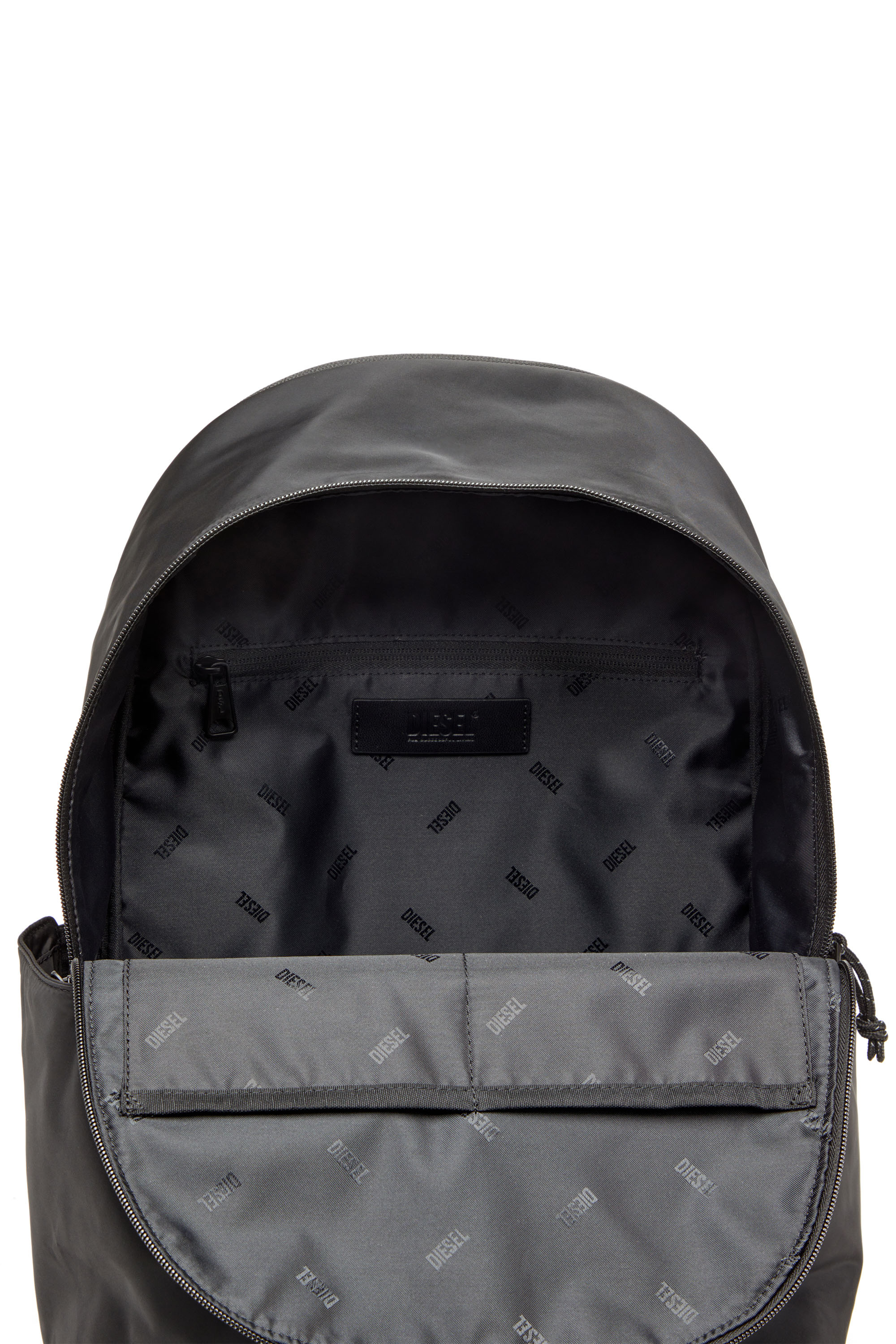 Diesel - D-PACK BACKPACK X, D-Pack-Zaino in tessuto effetto raso Uomo in Nero - 3