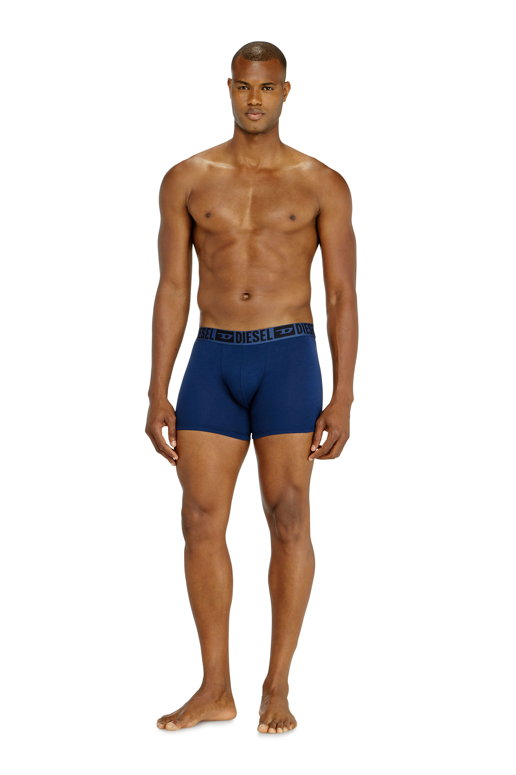 Diesel - SEBASTIAN-D-CORE-3PACK, Set da tre boxer lungo in cotone stretch Uomo in Multicolor - 1
