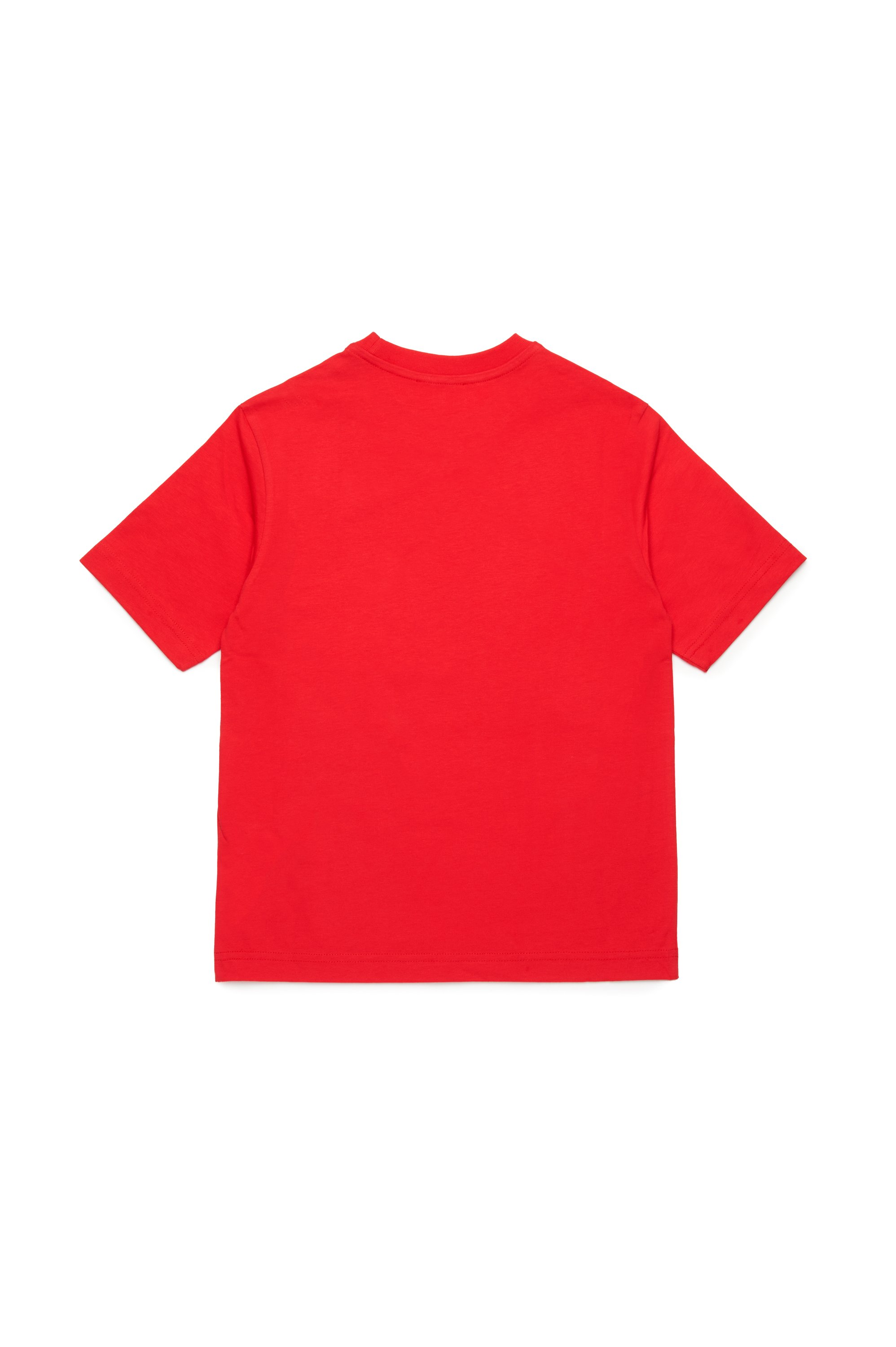 Diesel - MTFIND OVER, T-shirt con logo Biscotto Uomo in Rosso - 2