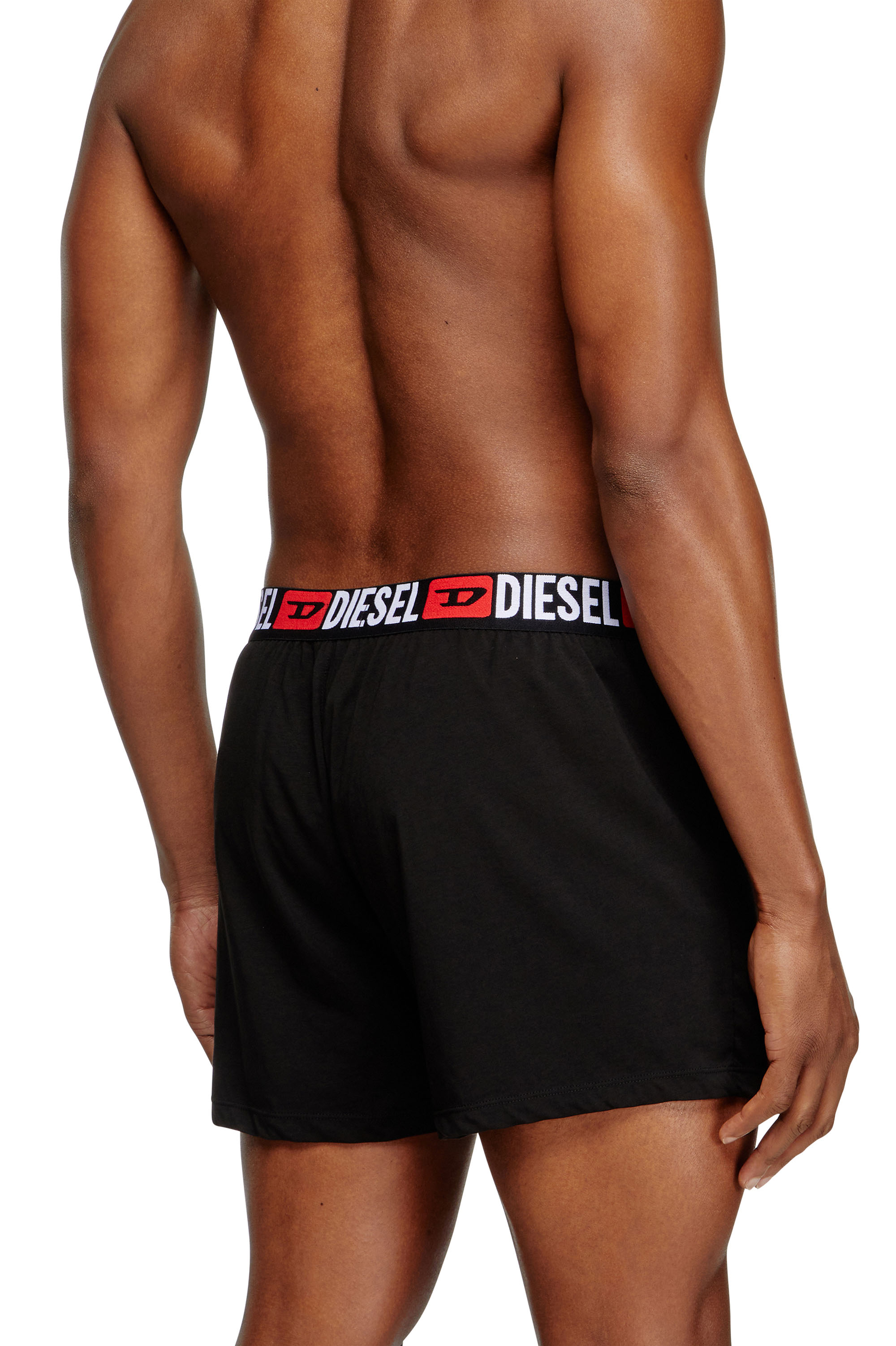 Diesel - STARKIE-D-CORE, Boxer con logo all-over in vita Uomo in Nero - 4