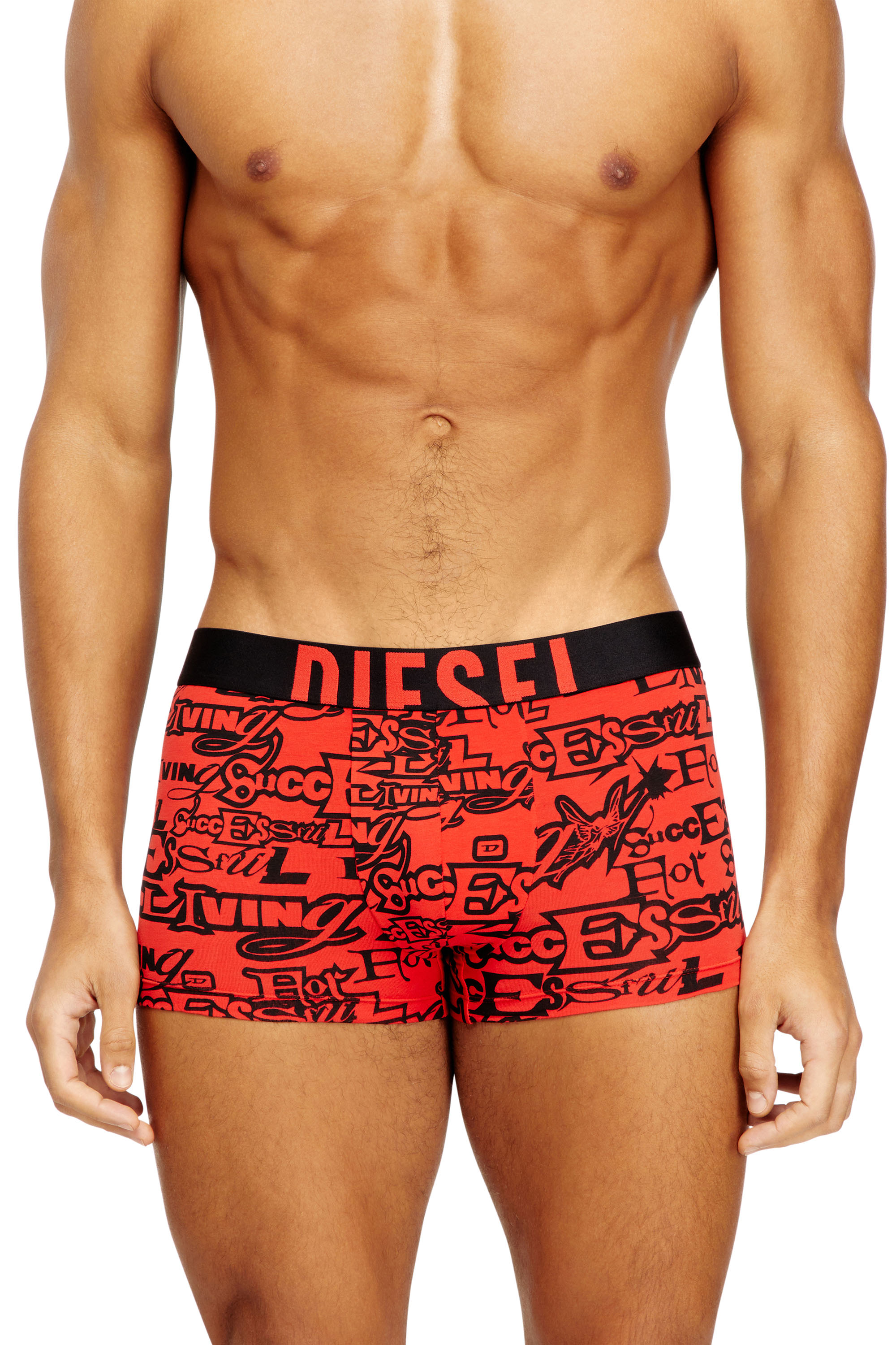 Diesel - DAMIEN-D-POP-3PACK-40, Confezione da tre boxer in cotone con loghi vistosi Uomo in Nero - 2