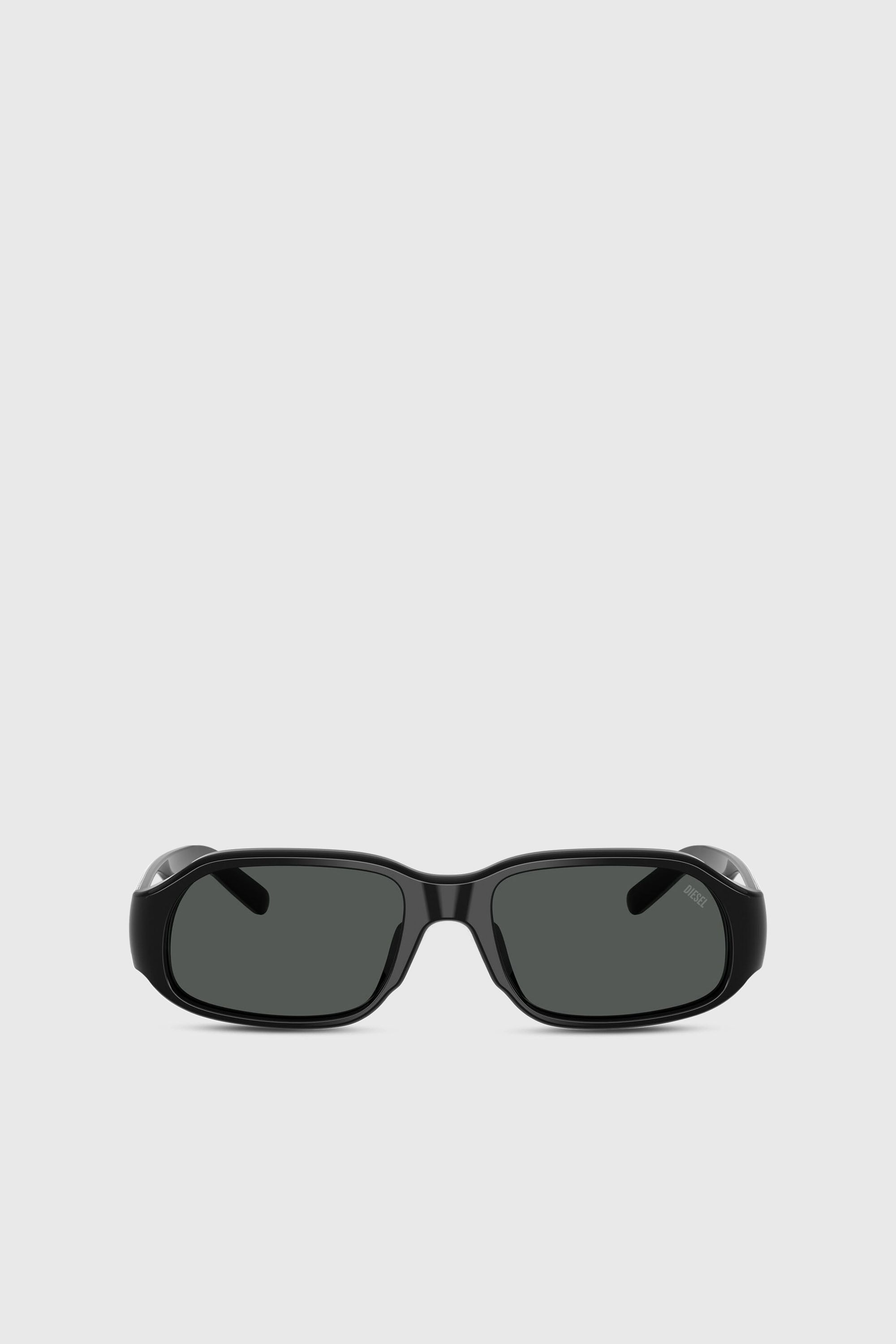Diesel - 0DL2009U, Occhiali da sole rettangolari Unisex in Nero - 1