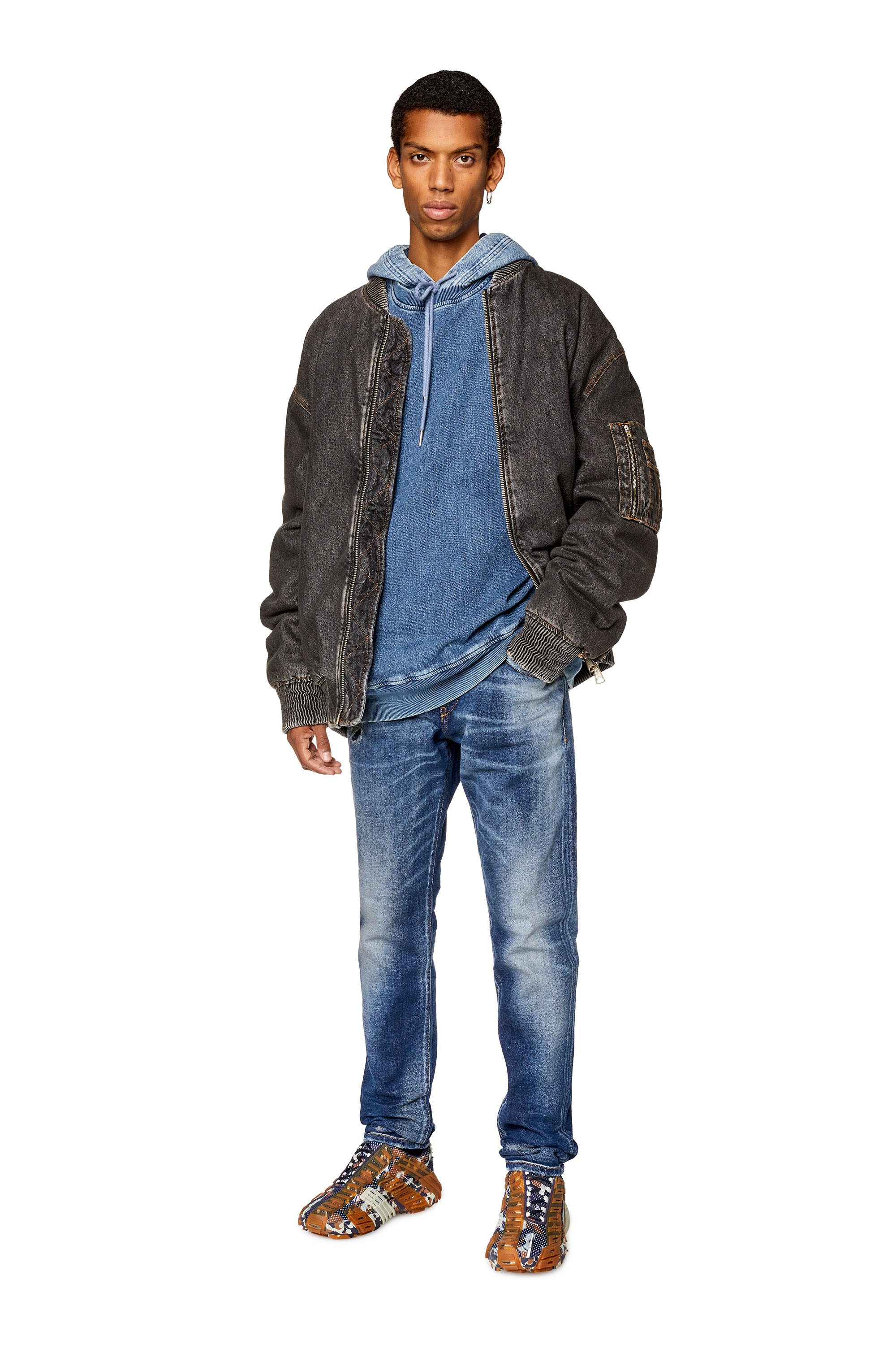 Diesel - Slim Jeans 2019 D-Strukt 09G89, Blu medio - Image 4