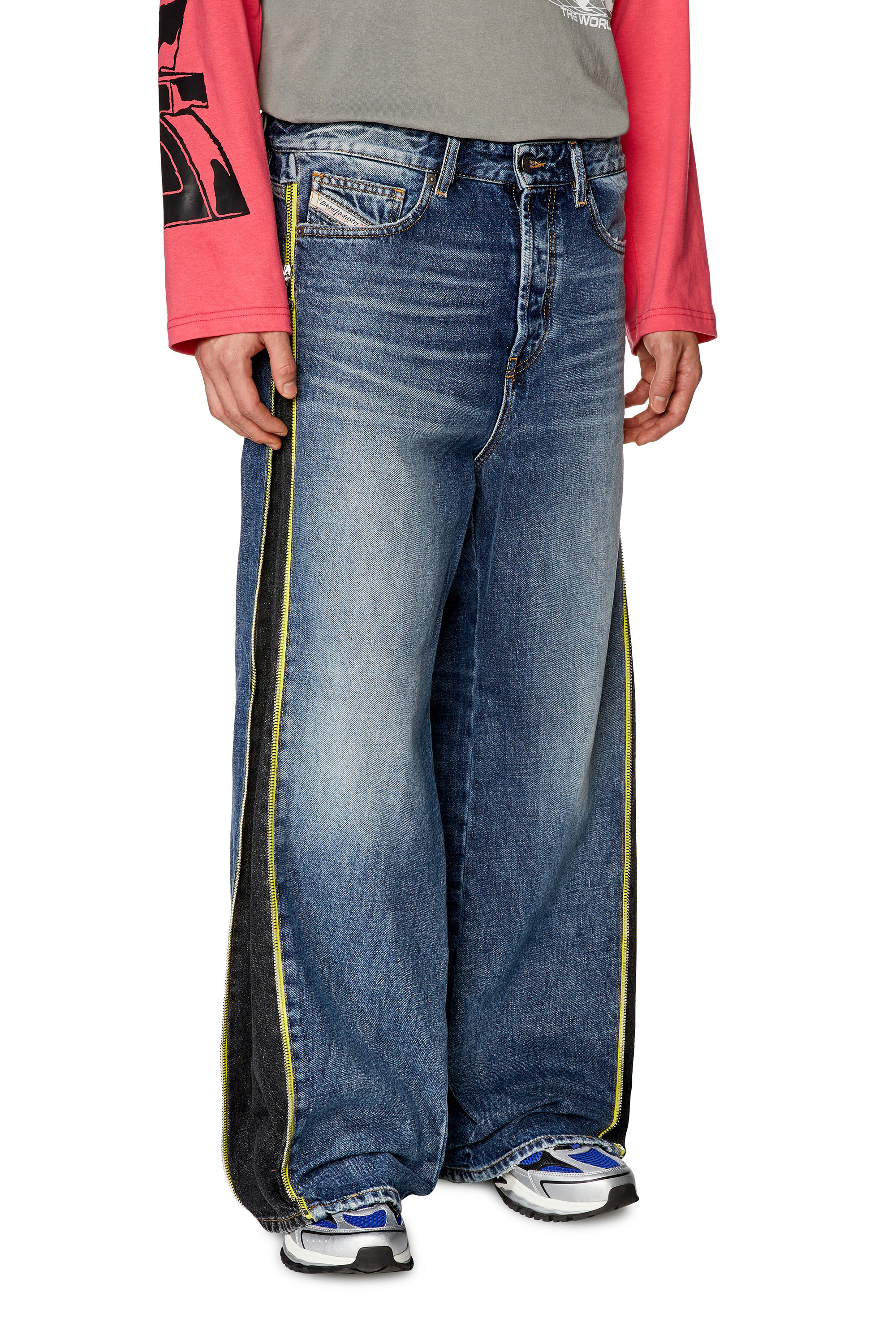 Diesel - D-Rise 007R9 Straight Jeans, Blu medio - Image 1
