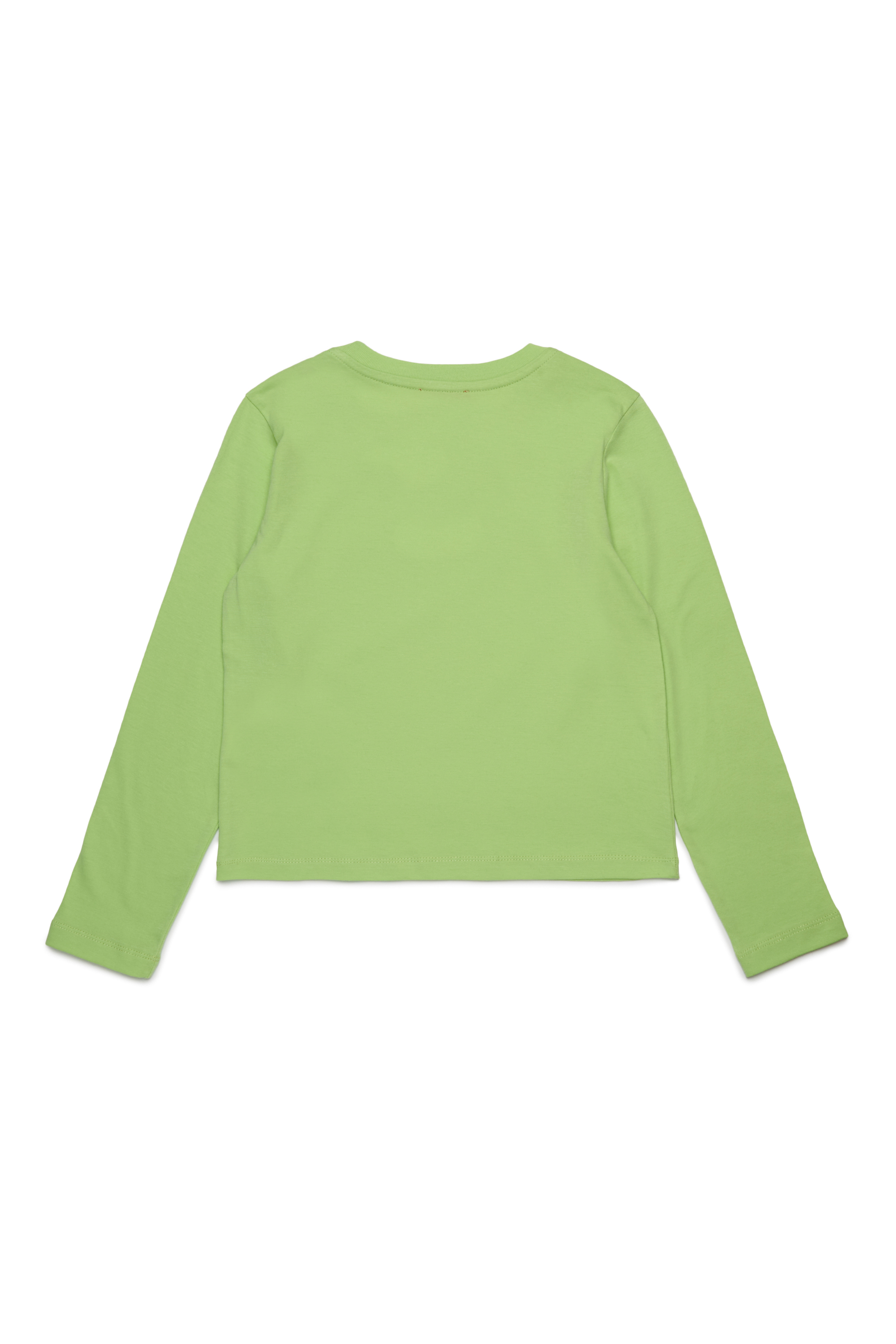 Diesel - TIVALSYLS, T-shirt in cotone con logo ricamato Donna in Verde - 2