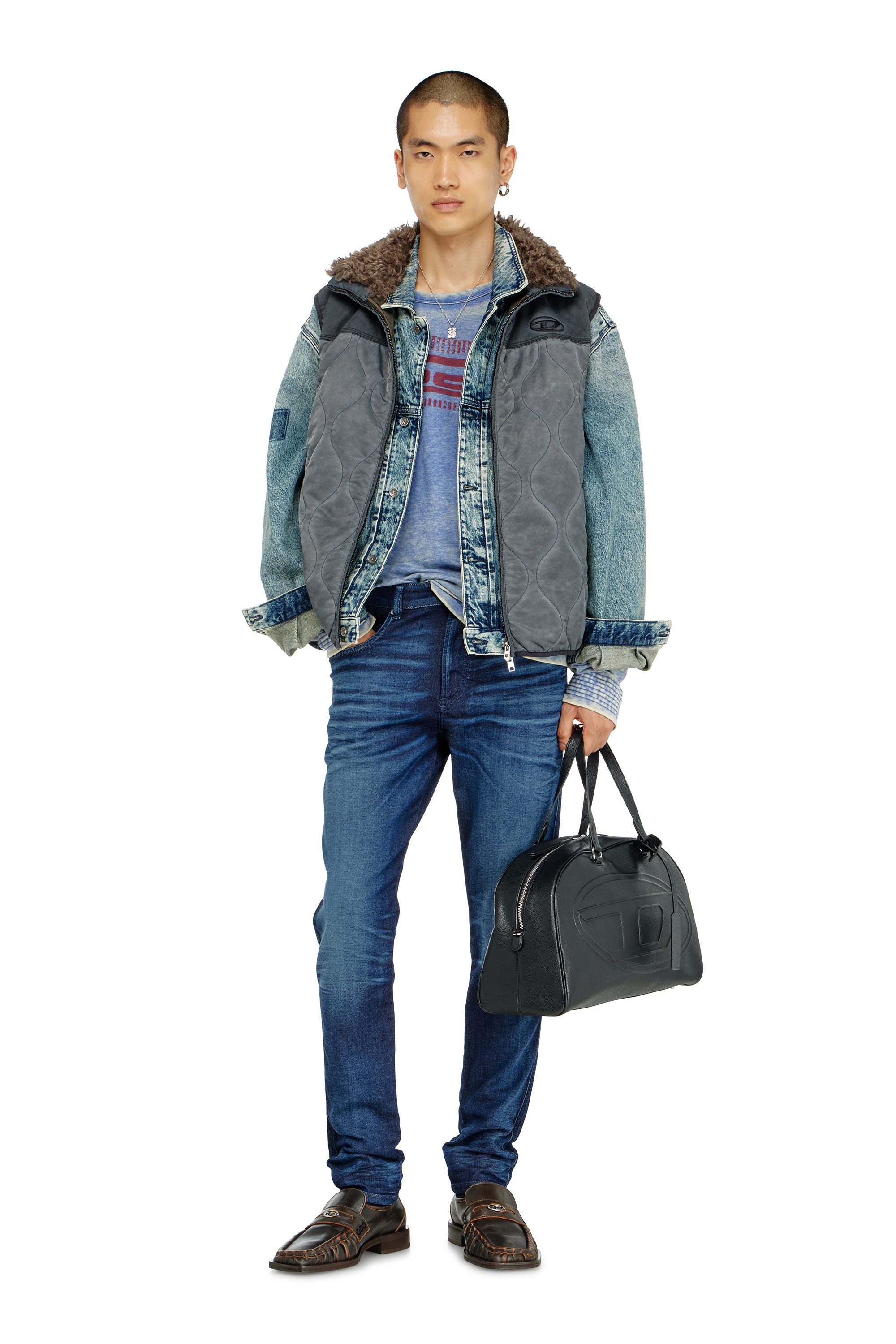 Diesel - Slim 2062 D-Strukt Joggjeans&reg; 068WJ Uomo, Blu Scuro - Image 1