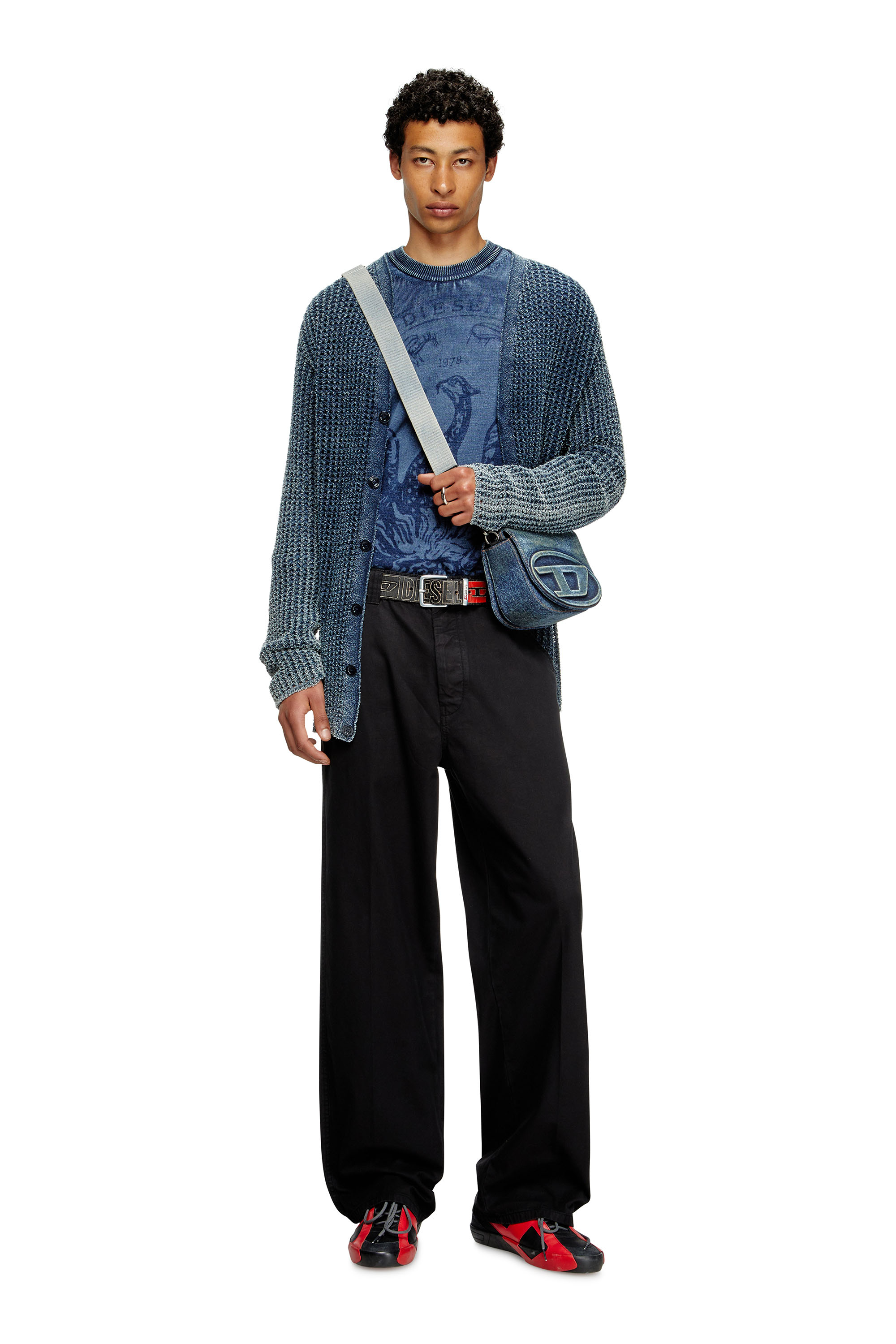 Diesel - P-HANT-CHINO, Pantaloni chino Uomo in Nero - 2