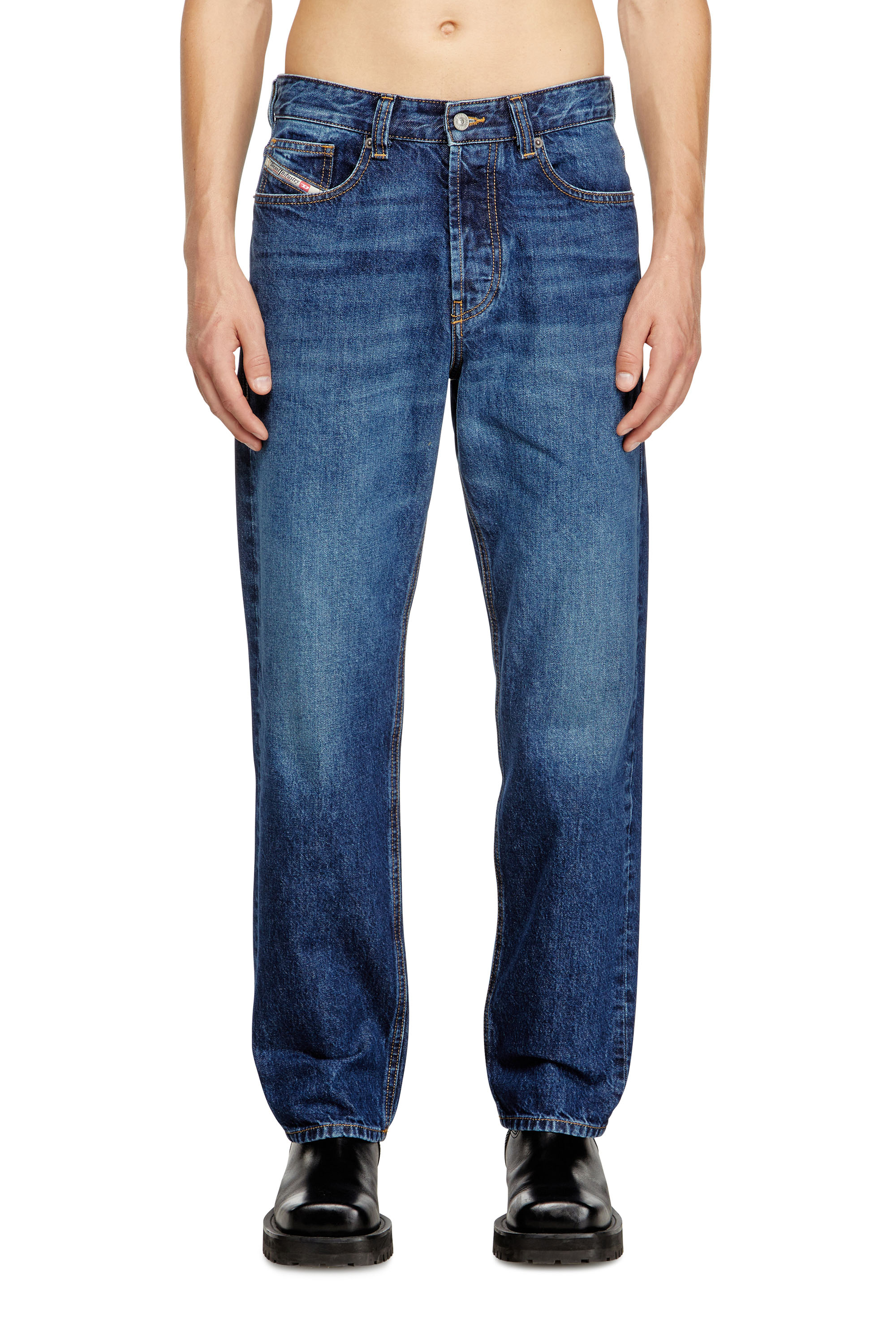 Diesel - Regular Jeans 2024 D-Macs 09I27 Uomo, Blu medio - Image 3