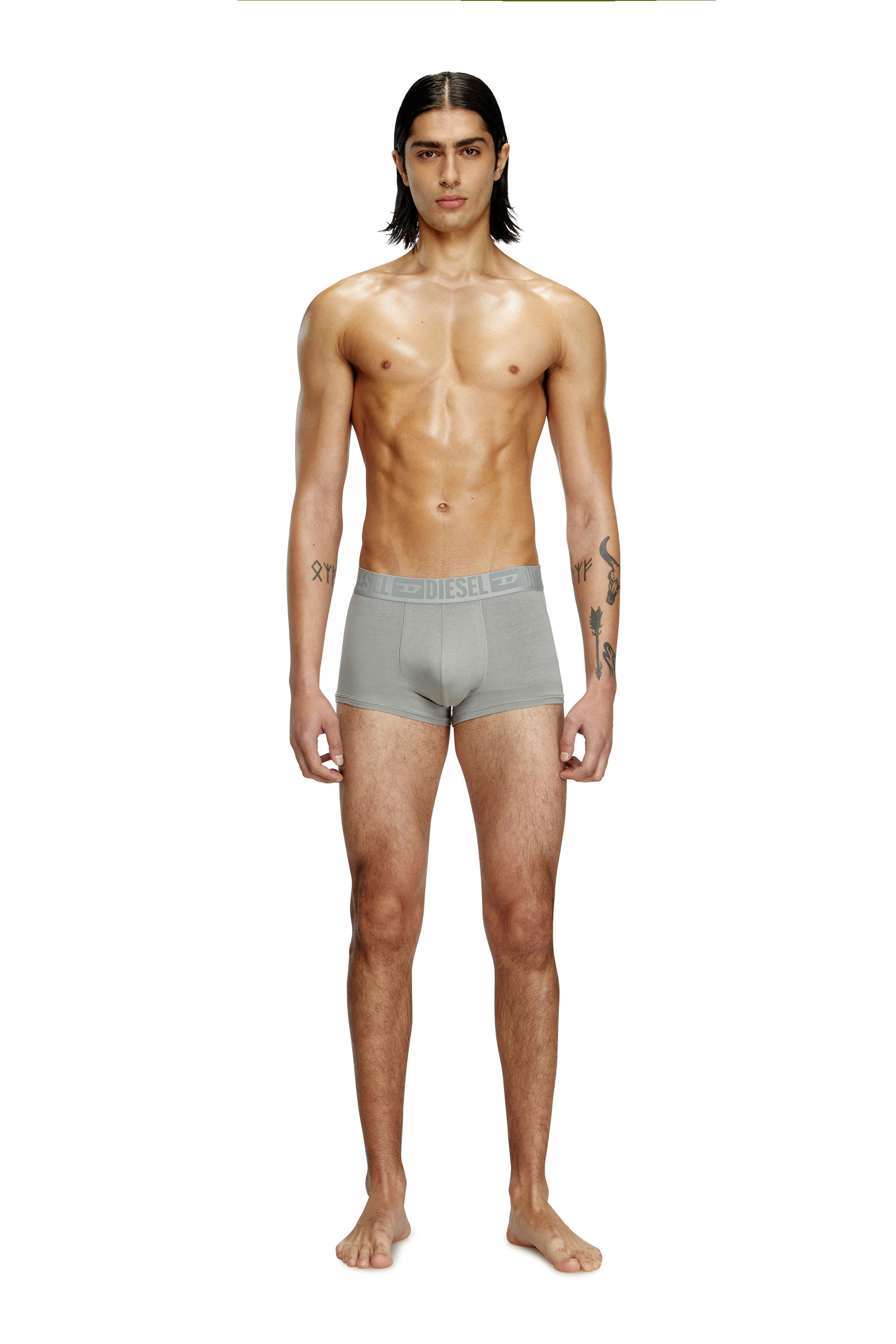 Diesel - BENJAMIN-D-MONO-3PACK, Set da tre paia di boxer tinta unita Uomo in Multicolor - 3