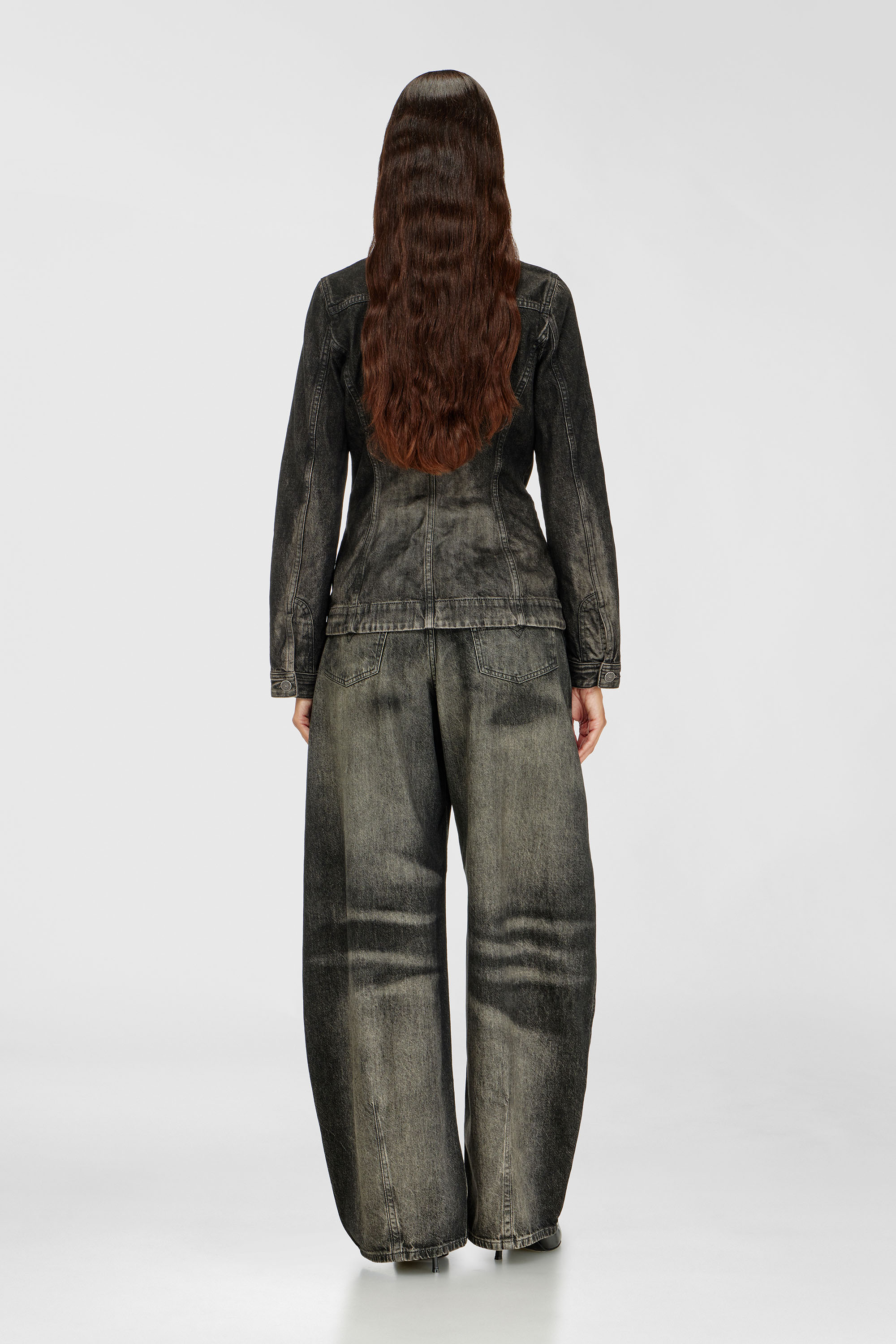 Diesel - Relaxed Jeans 1987 D-Khelz 09R33 Donna, Nero/Grigio scuro - Image 3