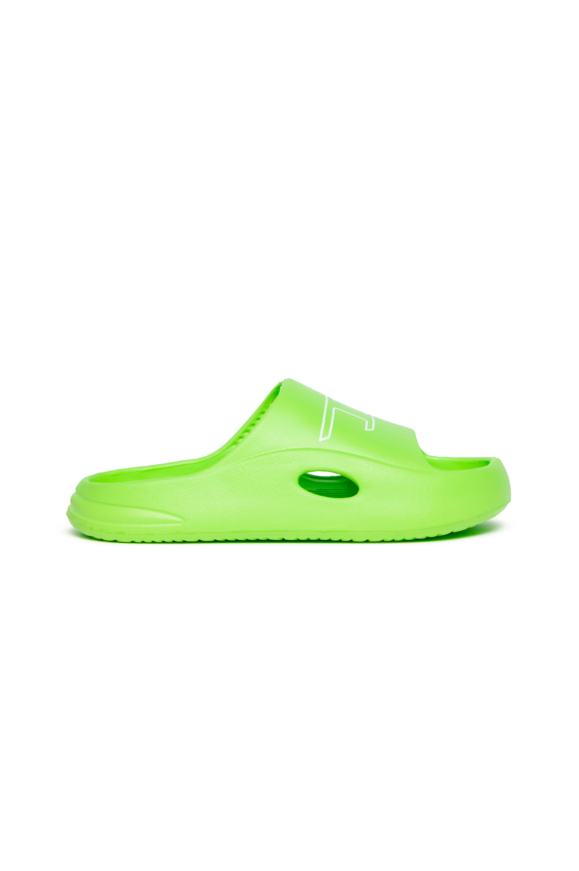 Diesel - SA-CHUNCKY D, Ciabatte da piscina in EVA con logo stampato Unisex in Verde - 1
