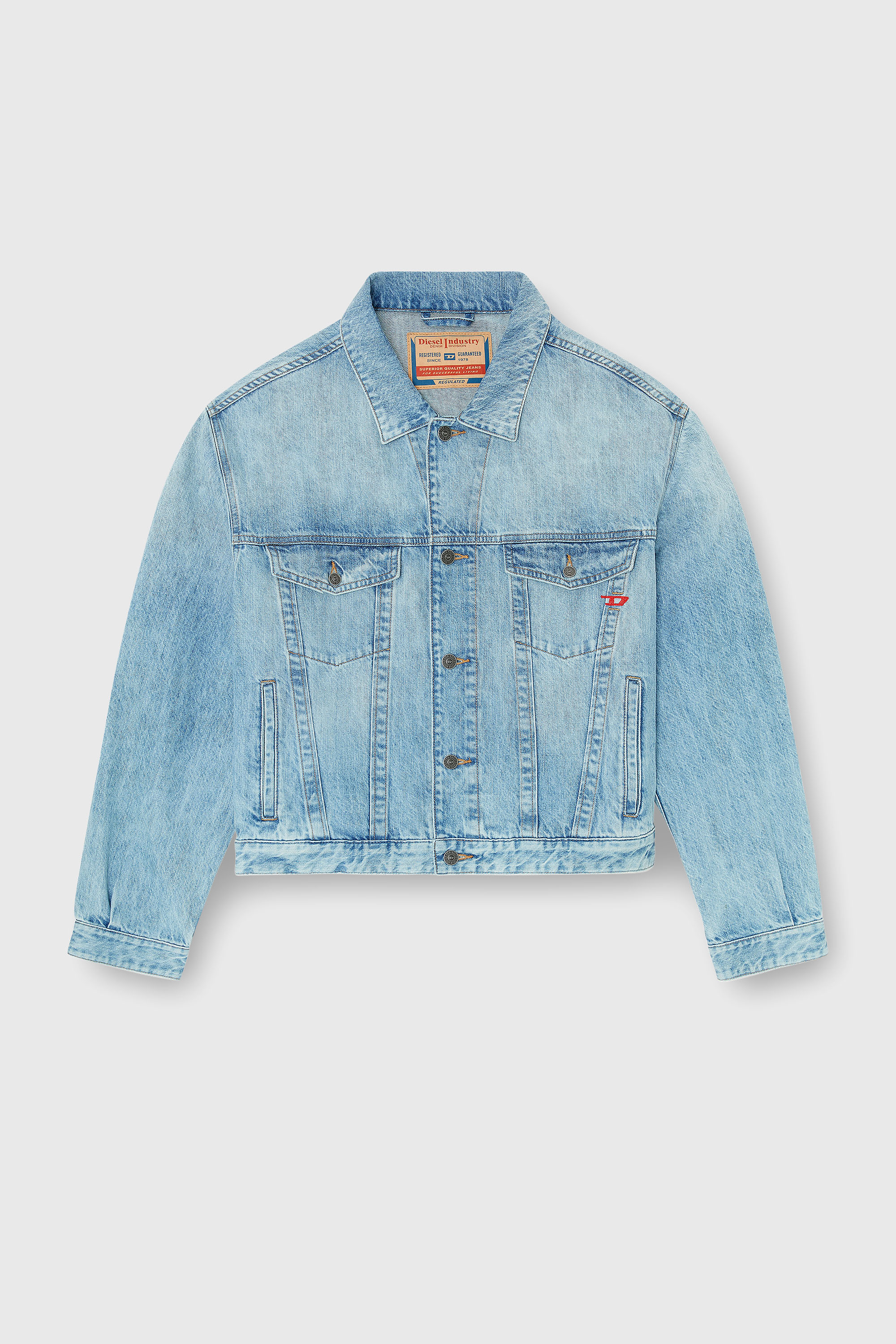 Diesel - D-RANGER, Giacca trucker in denim Unisex in Blu - 2