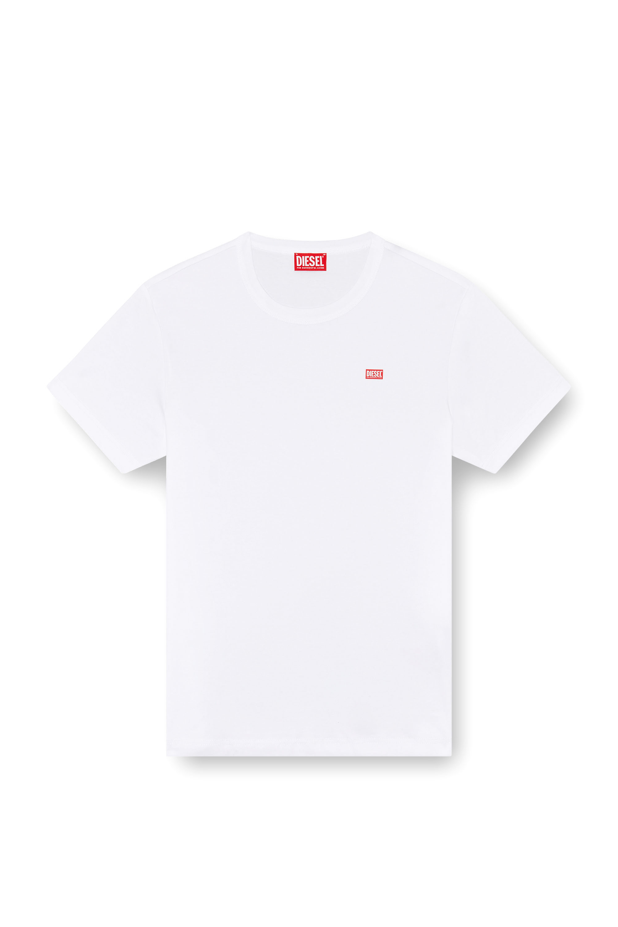 Diesel - T-MIEGOR-K77, T-shirt in cotone mercerizzato Uomo in Bianco - 3