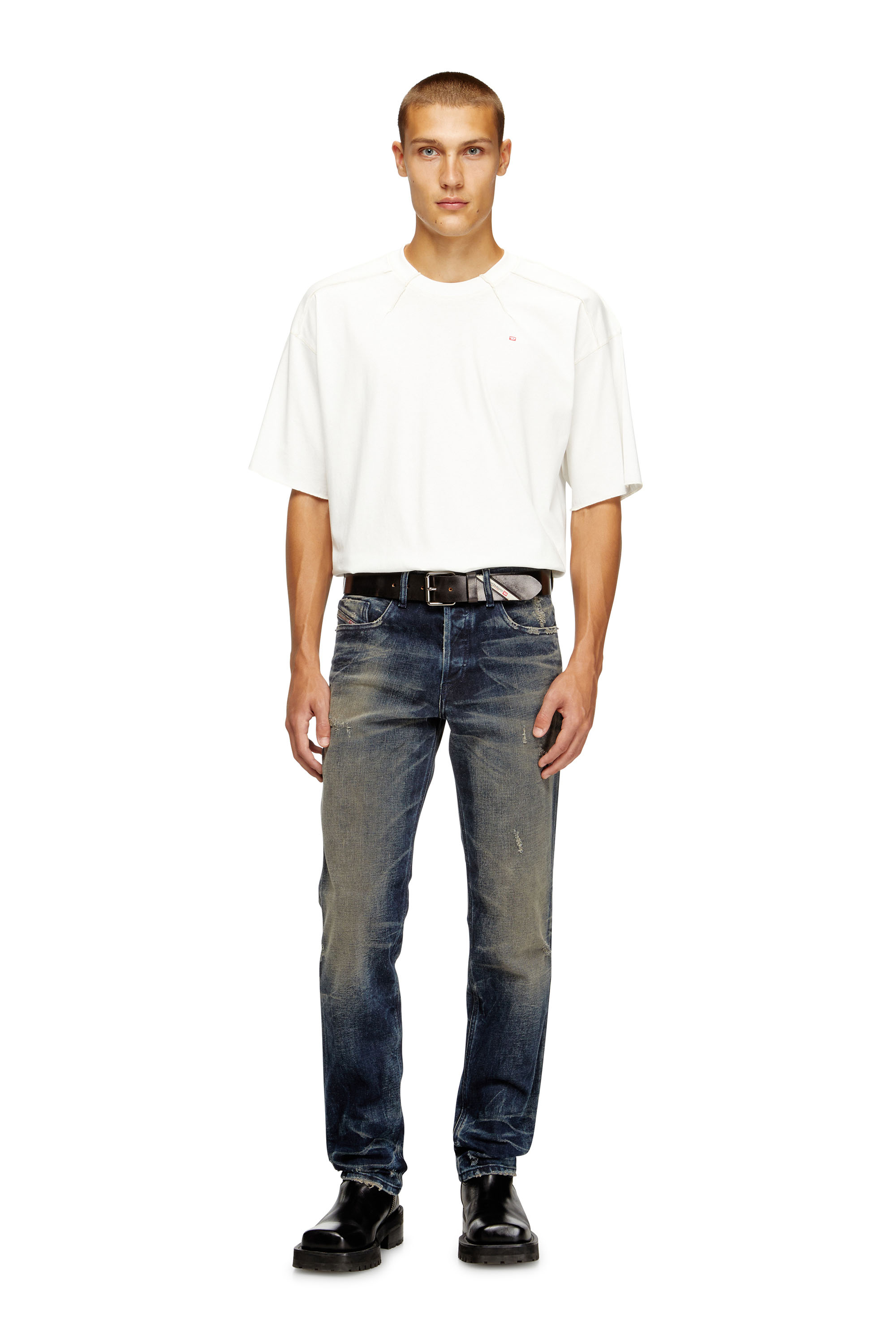 Diesel - Regular Jeans 2023 D-Finitive 09M46 Uomo, Blu Scuro - Image 2