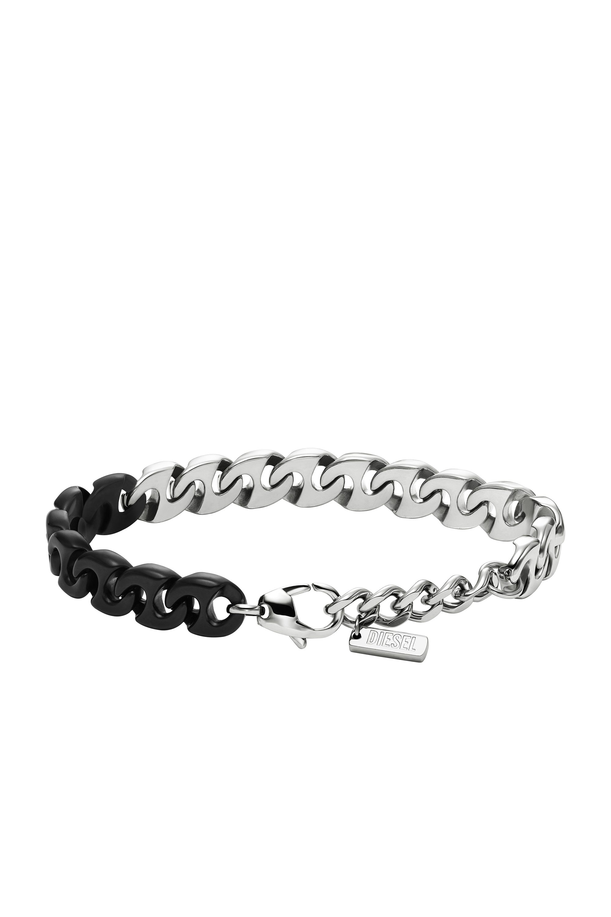 Diesel - DX1529931, Bracciale a catena in acciaio inossidabile bicolore Unisex in Argento - 2