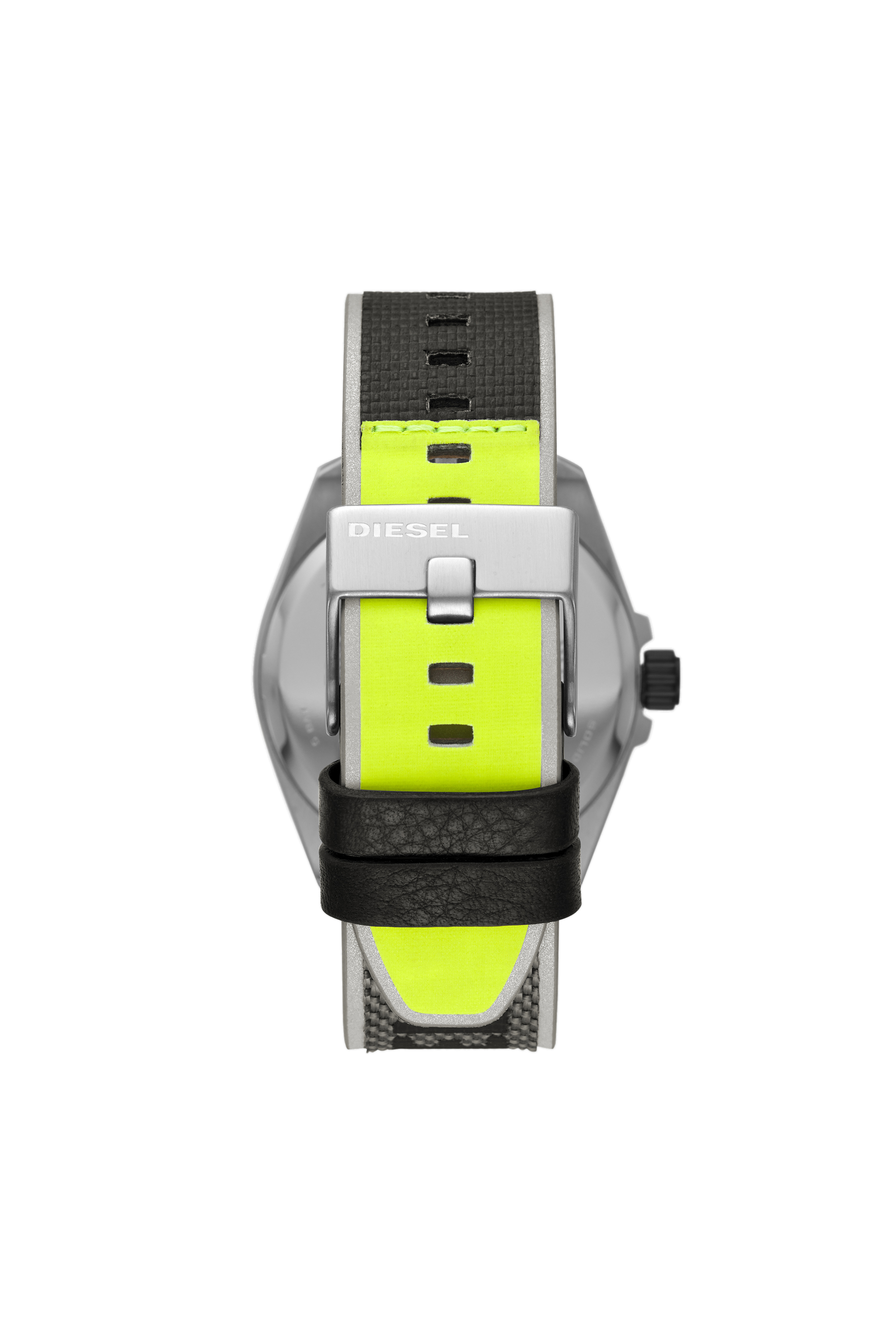 Diesel - DZ1902, Orologio a tre lancette MS9 con cinturino in nylon nero Uomo in Grigio - 2