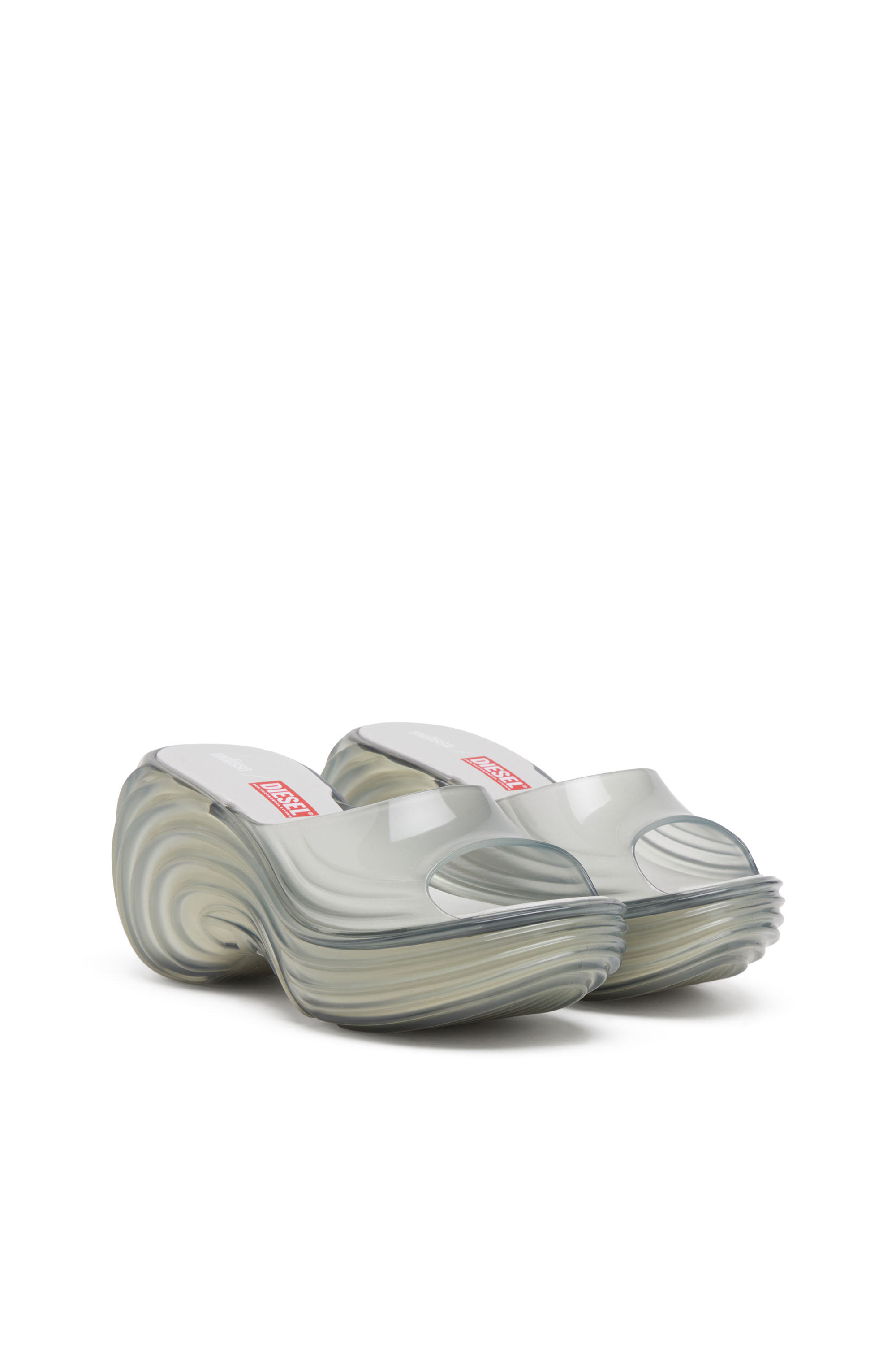 Diesel - MELISSA QUANTUM PLATFORM, Mule platform in Melflex® Donna in Grigio - 3