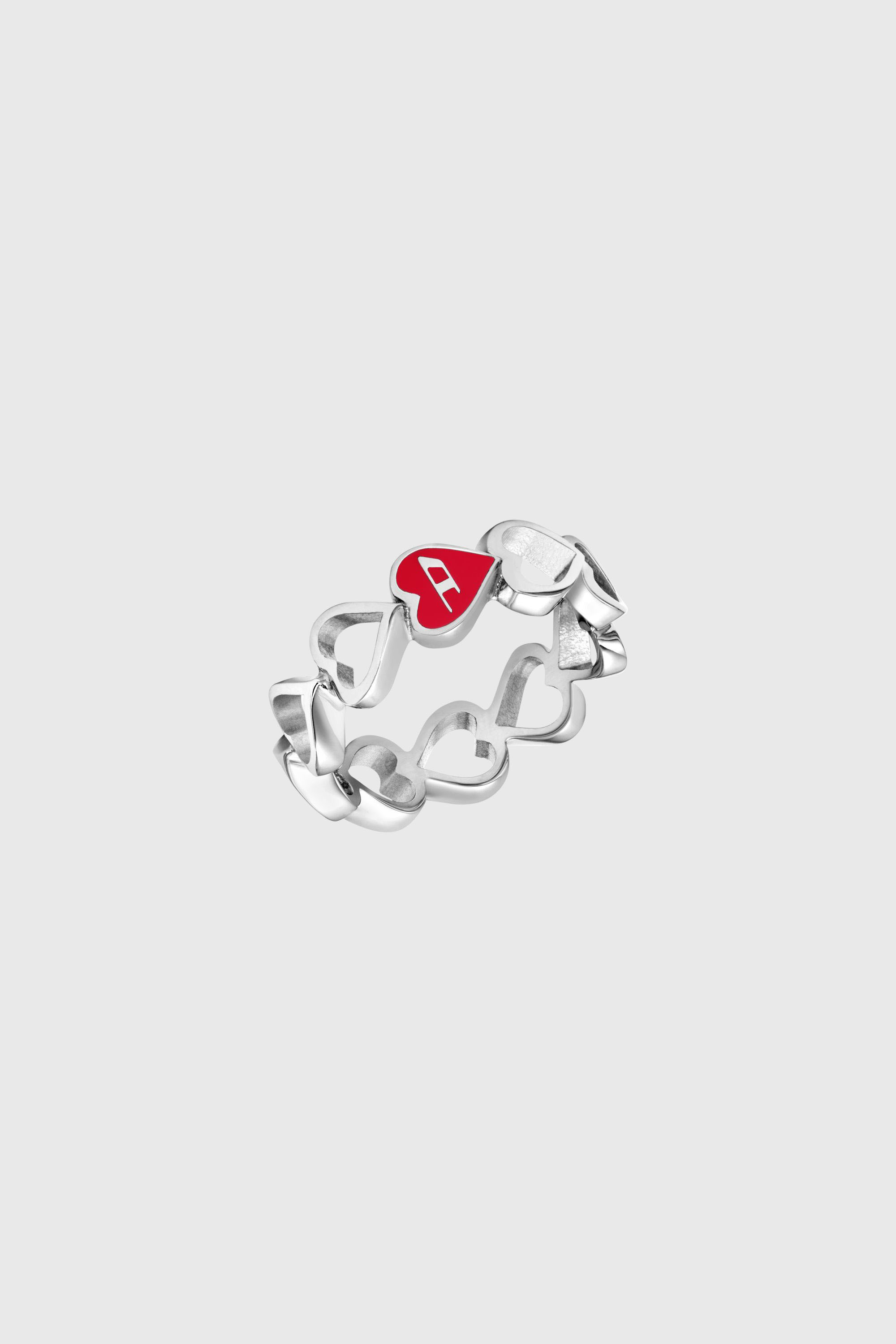 Diesel - DX166940 JEWELLERY, Anello fascia in acciaio inox Unisex in Argento - 1
