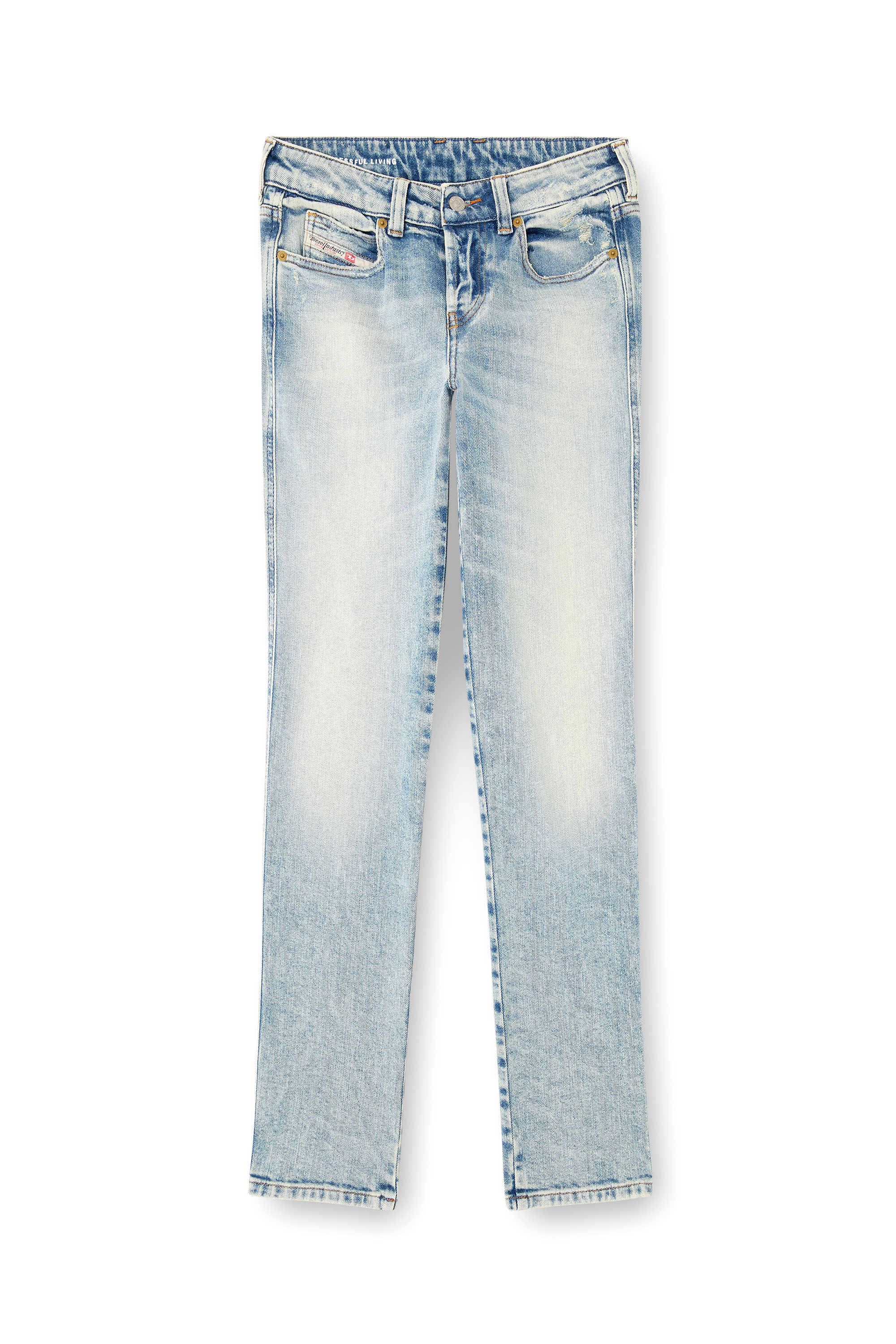 Diesel - Slim Jeans 1992 D-Jiann 09M21 Donna, Blu Chiaro - Image 3