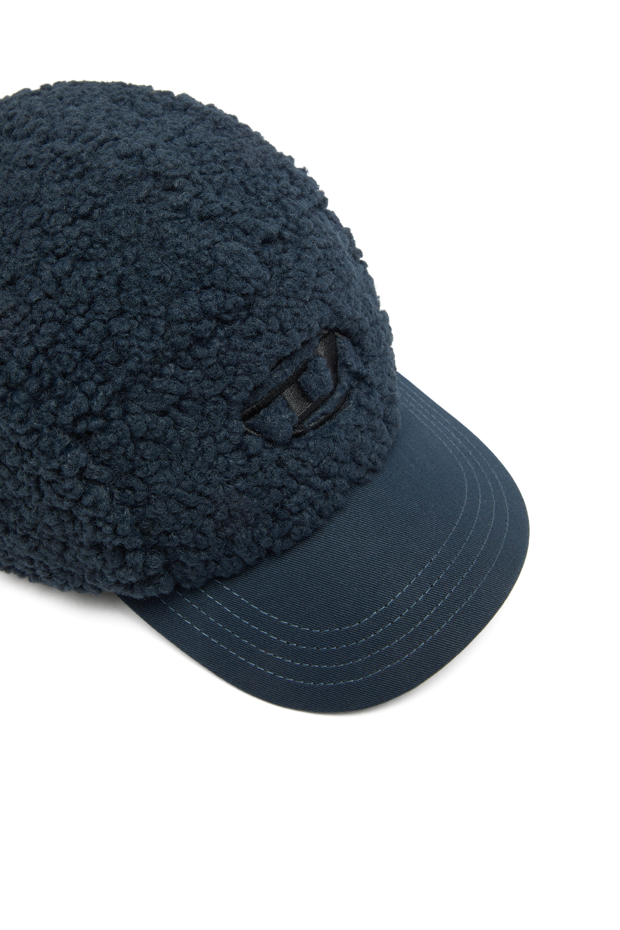 Diesel - C-TED, Cappello da baseball in sherpa con ricamo Oval D Uomo in ToBeDefined - 3