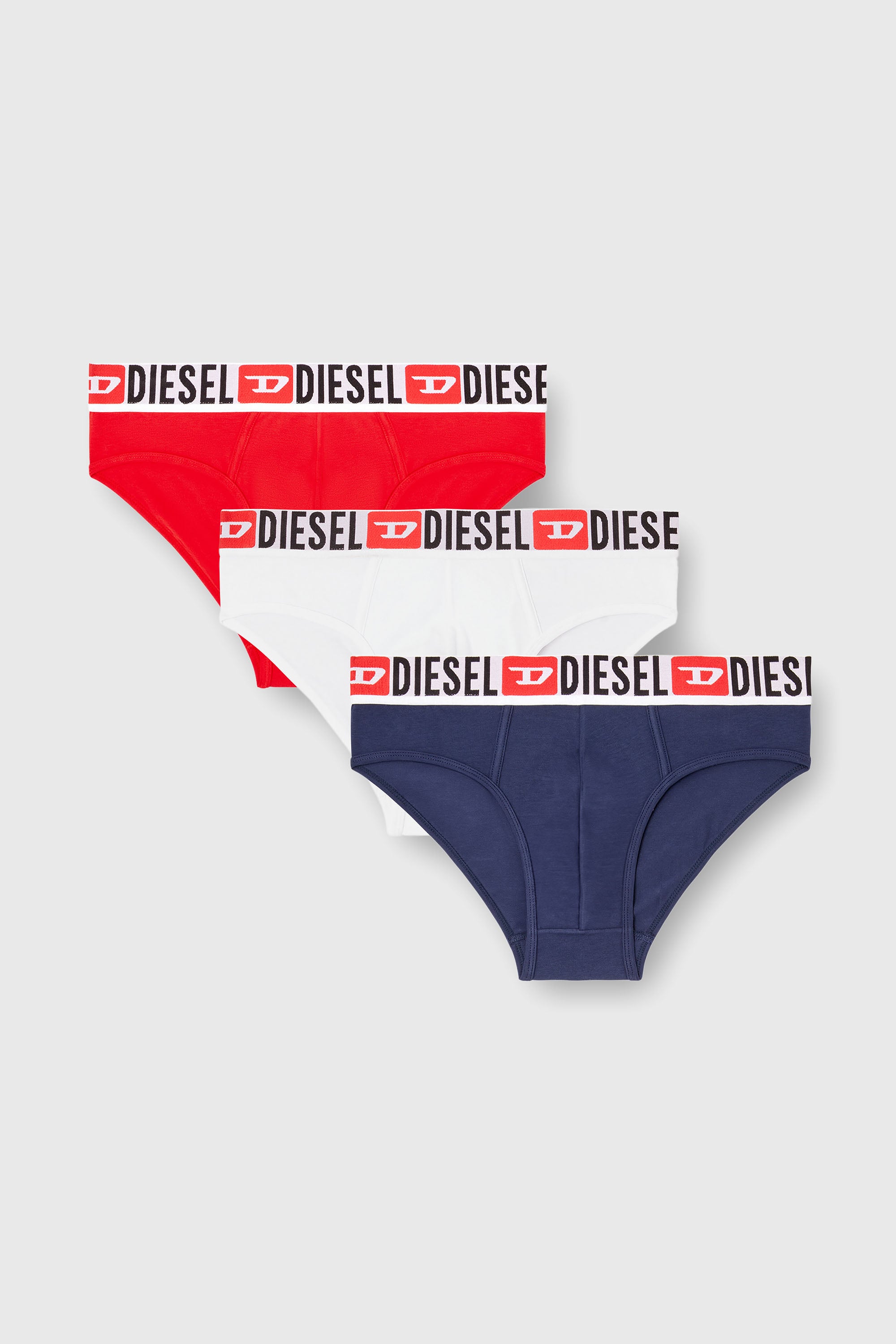 Diesel - UMBR-ANDRETHREEPACK, Set da tre slip a tinta unita Uomo in Multicolor - 1