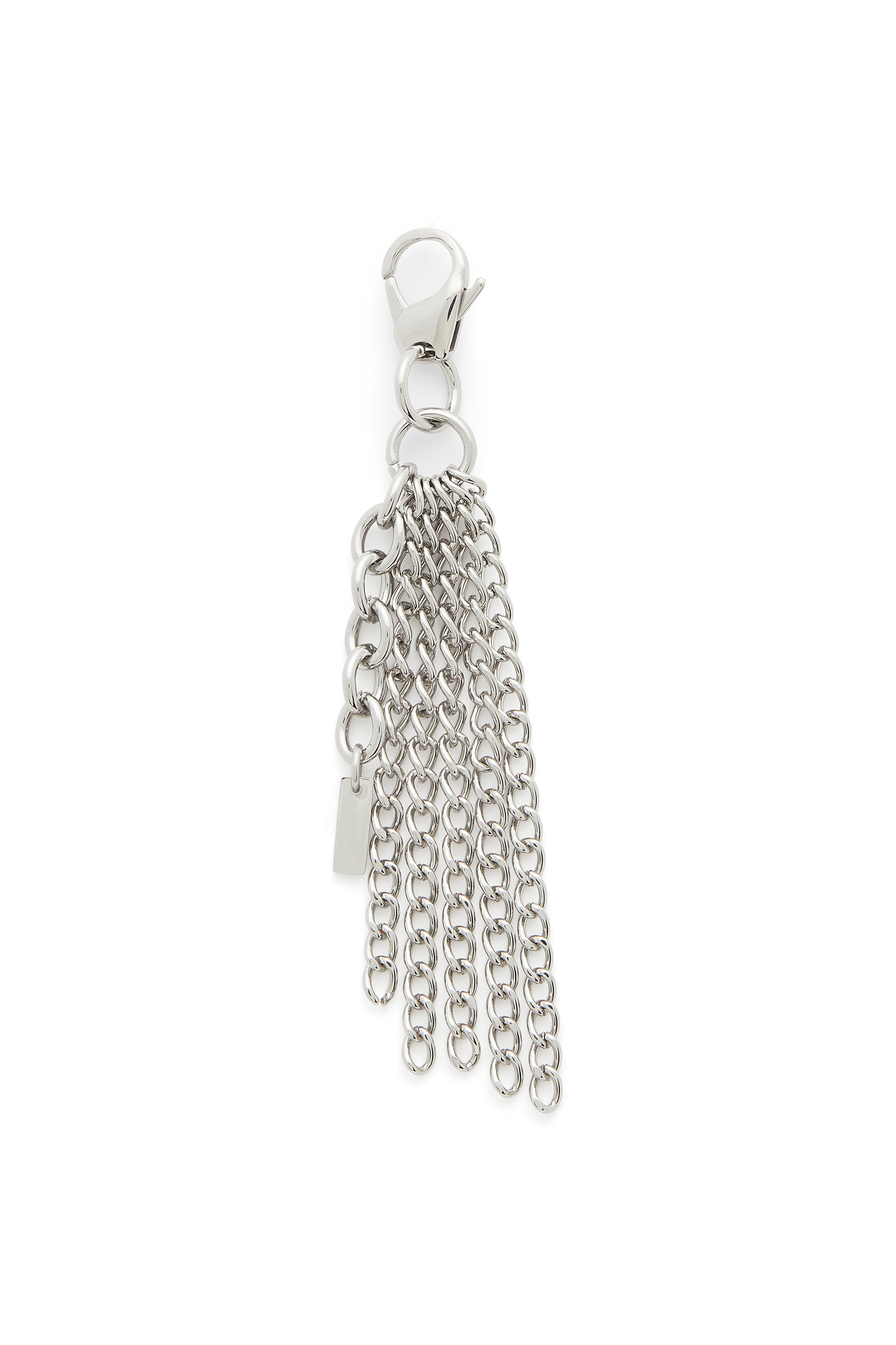 Diesel - CHARM-MULTI CHAIN, Portachiavi in metallo con frange a catena Donna in Argento - 2