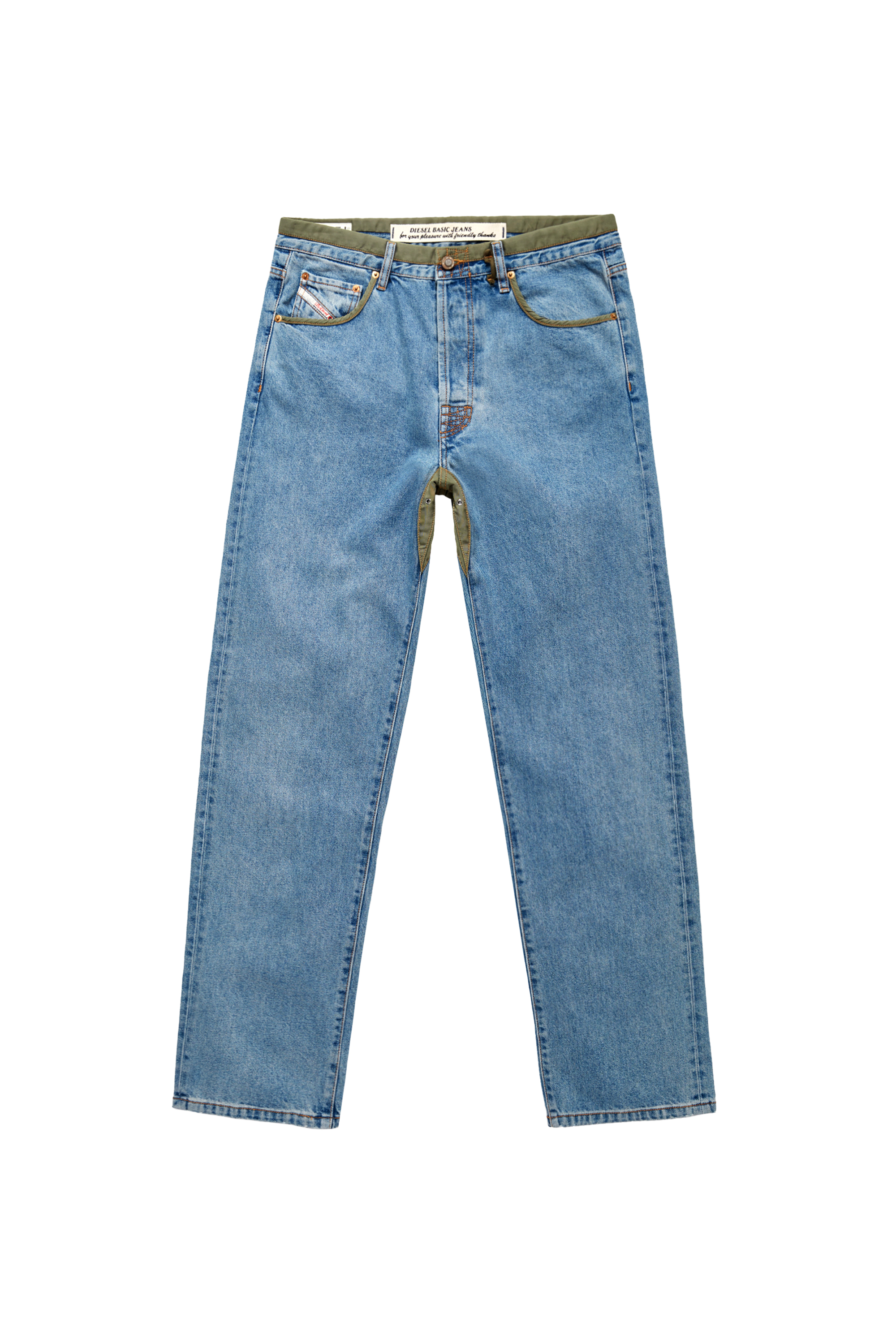 Diesel - DxD-P3 0CBBI Straight Jeans, Blu Chiaro - Image 5