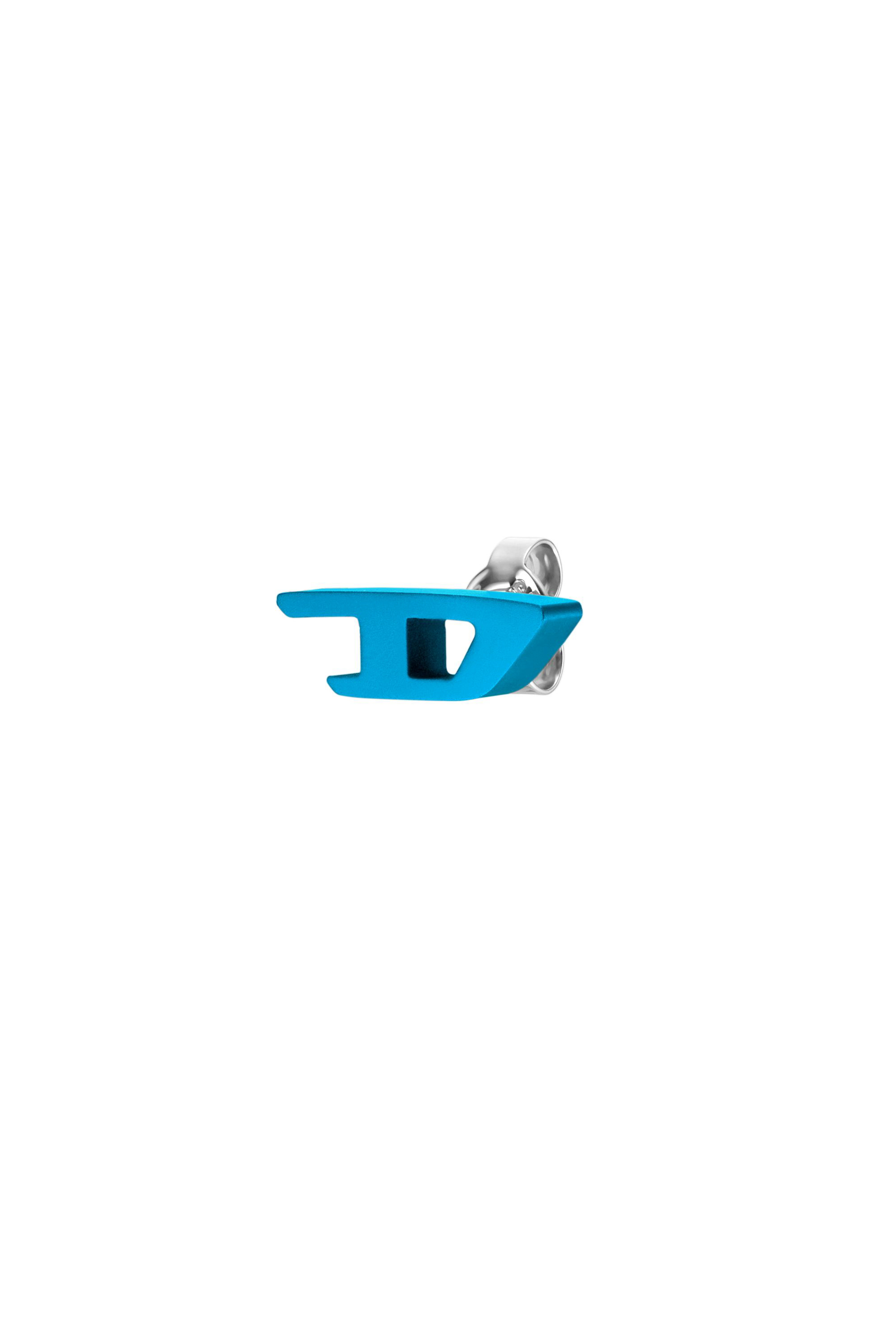 Diesel - DX1504, Unisex Orecchino a lobo in alluminio blu in Blu - Image 1
