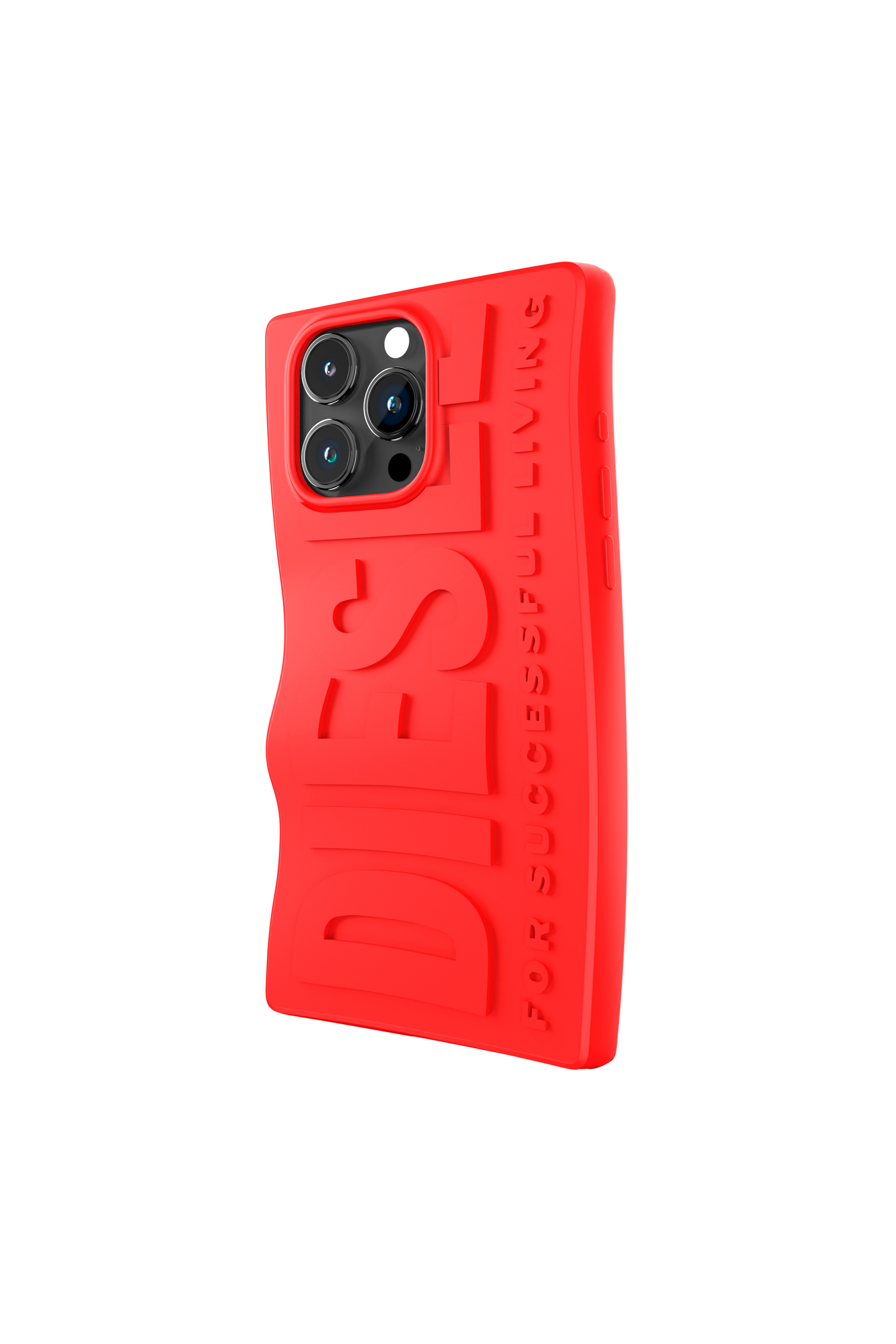 Diesel - 54119 MOULDED CASE, Unisex's D By case iP15 Pro Max in Red - 4