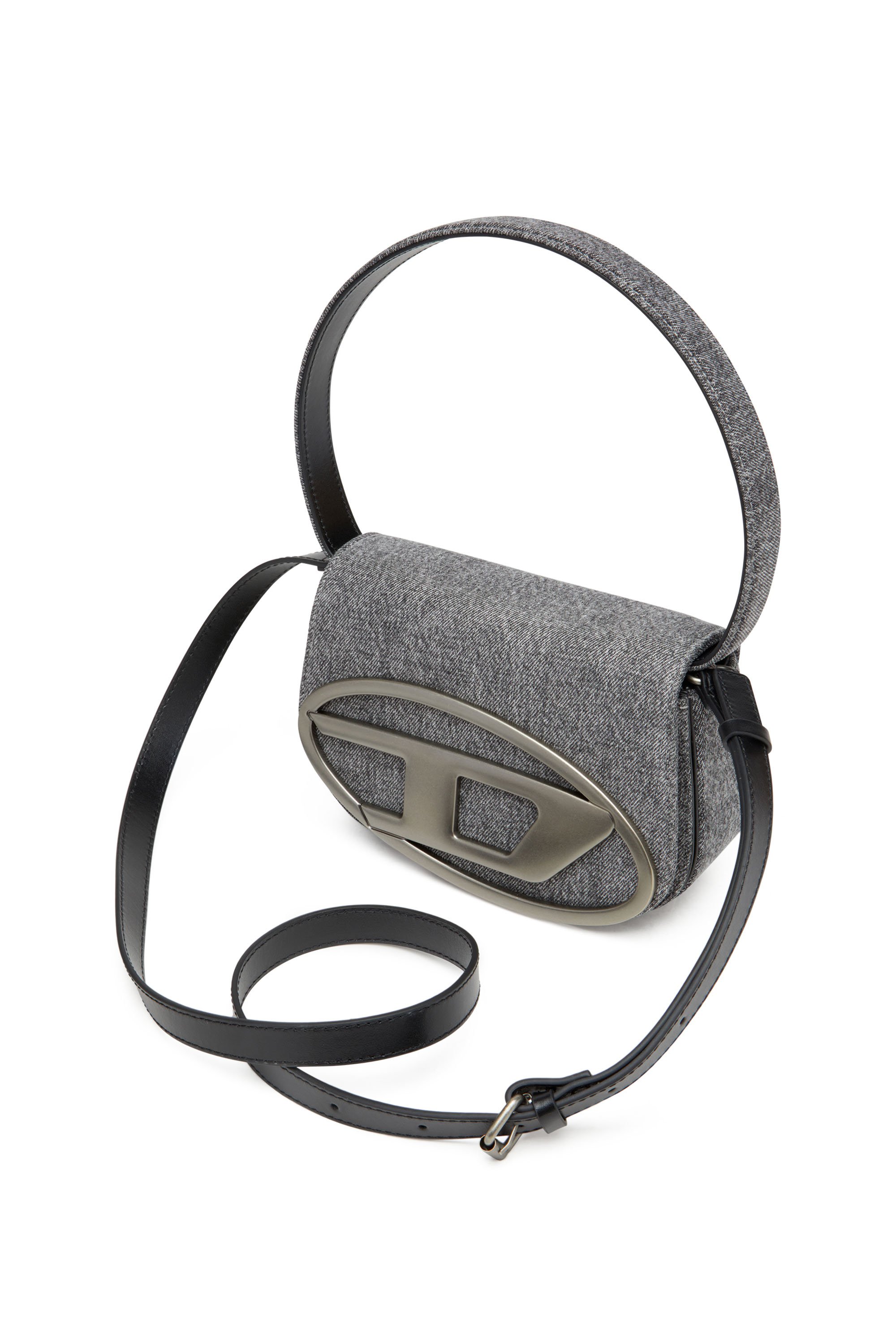 Diesel - 1DR, 1DR-Iconica borsa a spalla in denim stonewashed Donna in Nero - 5