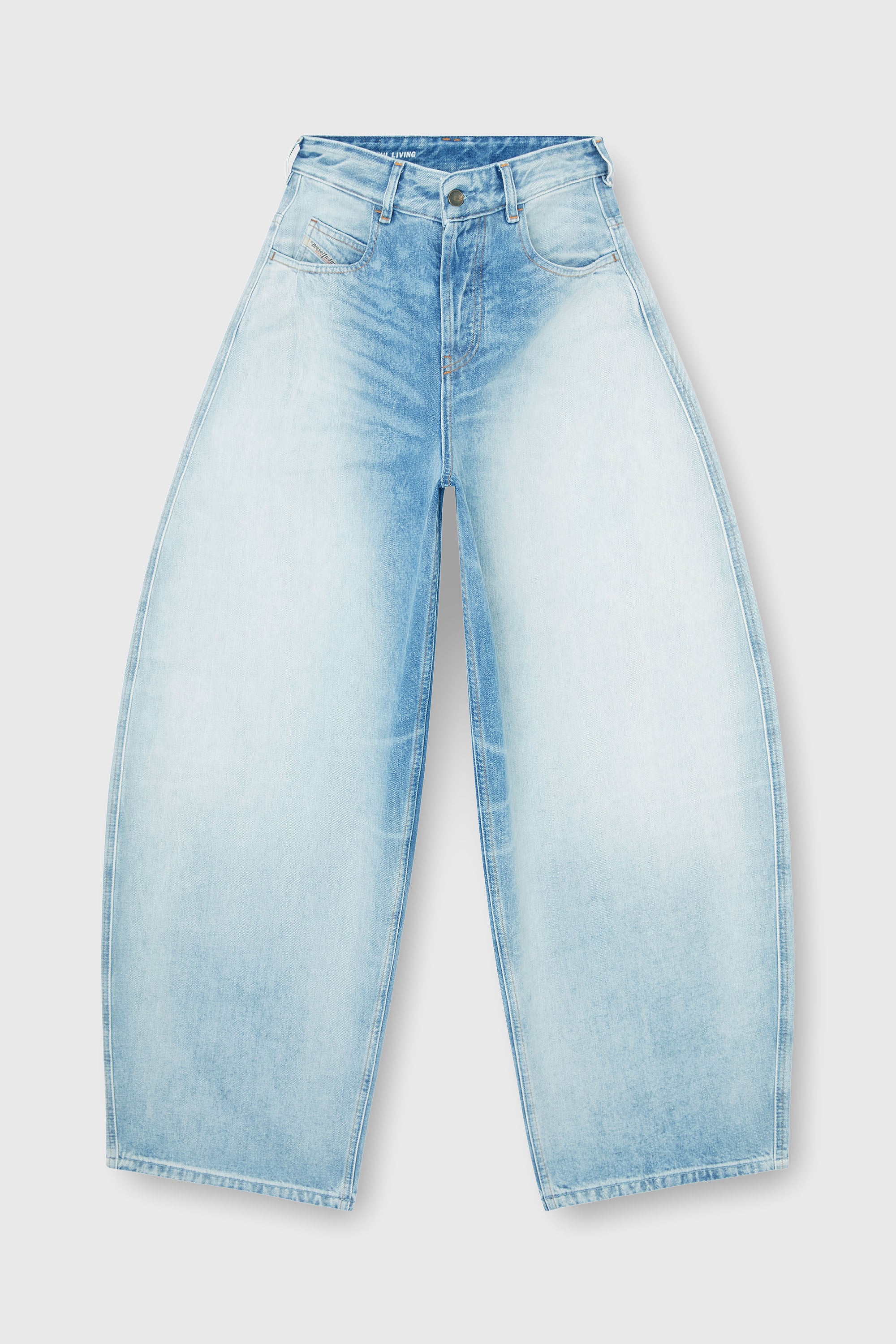 Diesel - Relaxed Jeans 1987 D-Khelz 007EE Donna, Blu Chiaro - Image 2