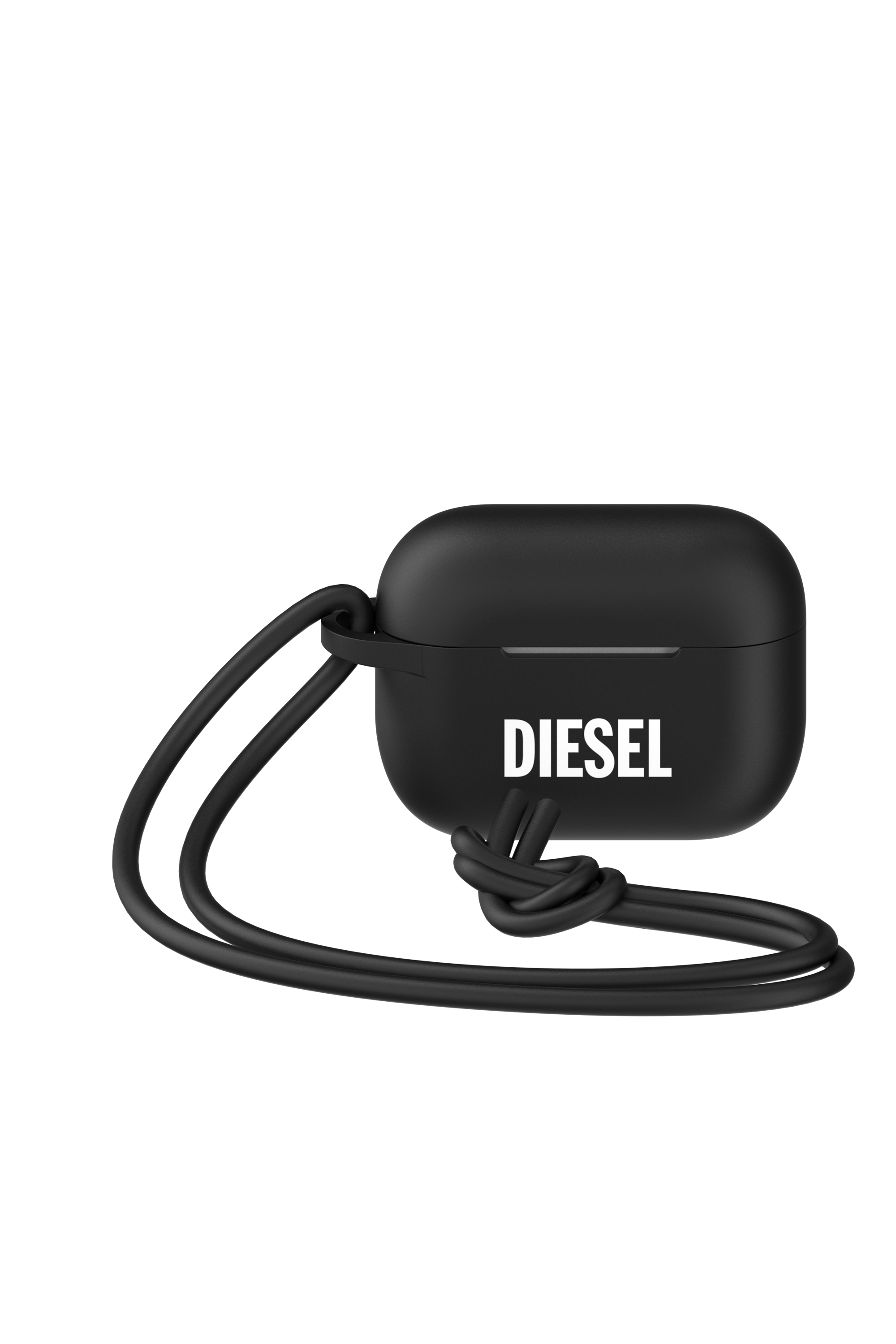 Diesel - 49863 AIRPOD CASE, Custodia in silicone per AirPods Pro Unisex in Nero - 5