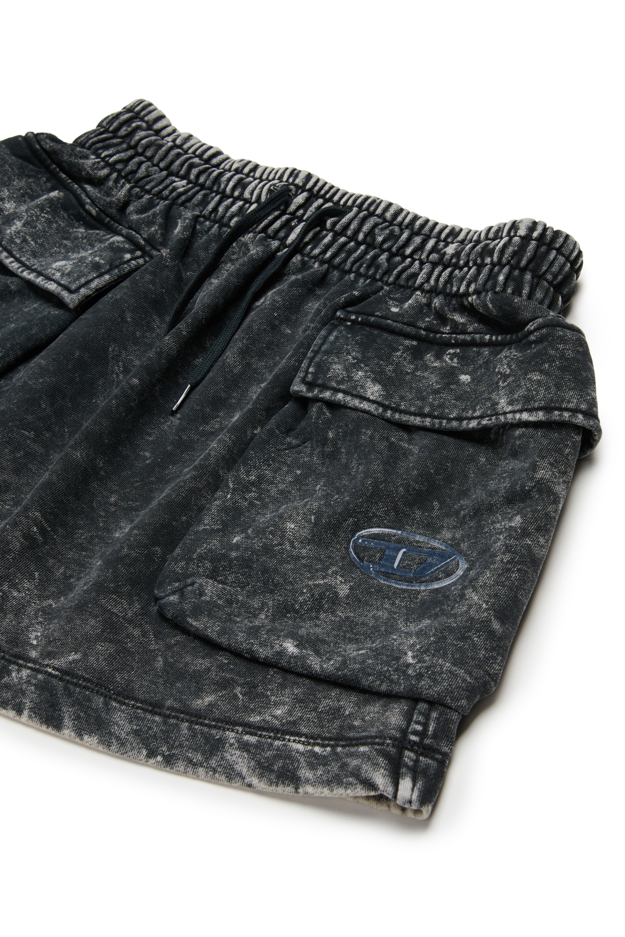 Diesel - GIONA, Gonna in cotone con tasche cargo Donna in Nero - 3