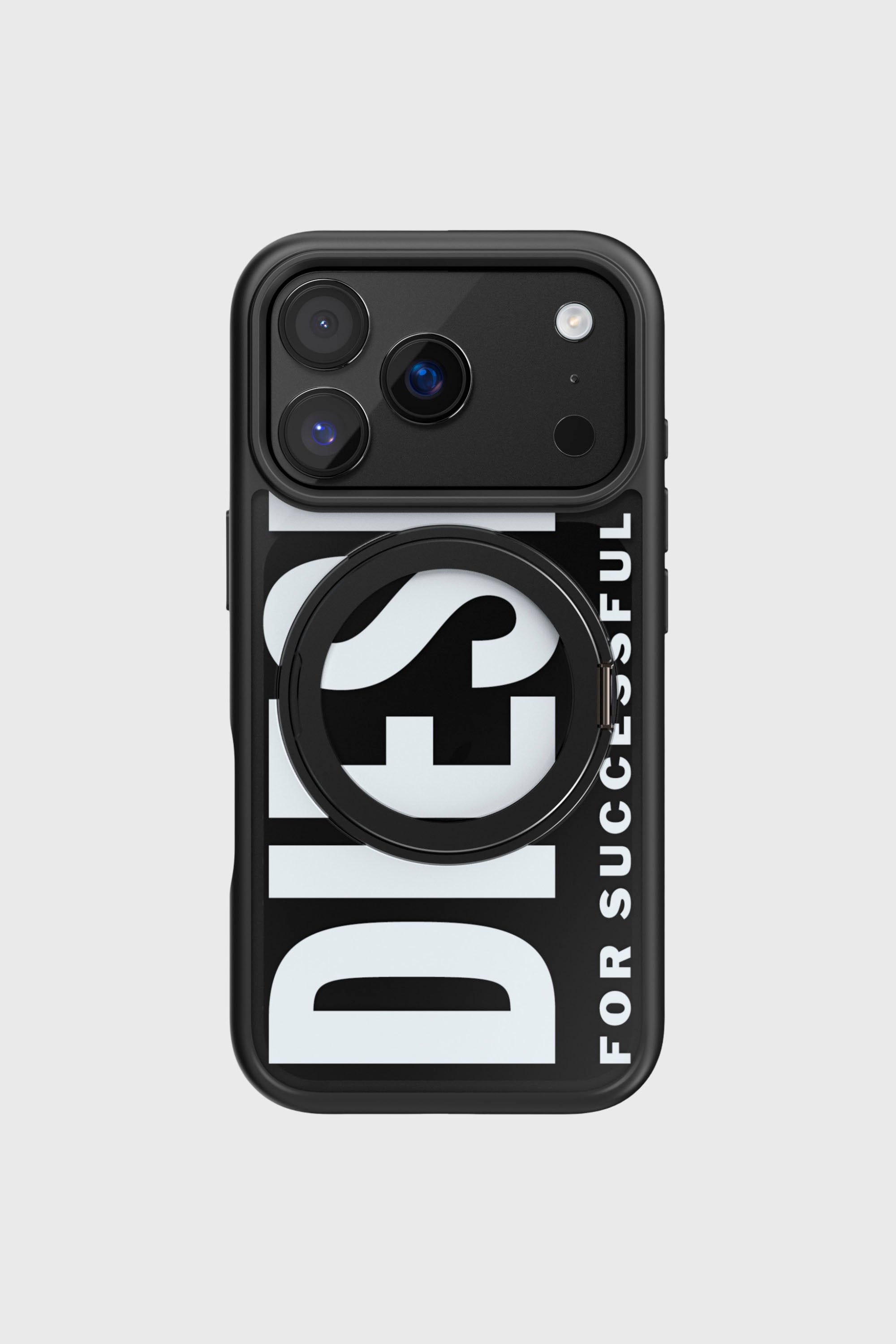 Diesel - 60405 RING STAND CASE RING STAND, Custodia Ringstand-Magsafe per iPhone 17 Pro Unisex in Nero - 1