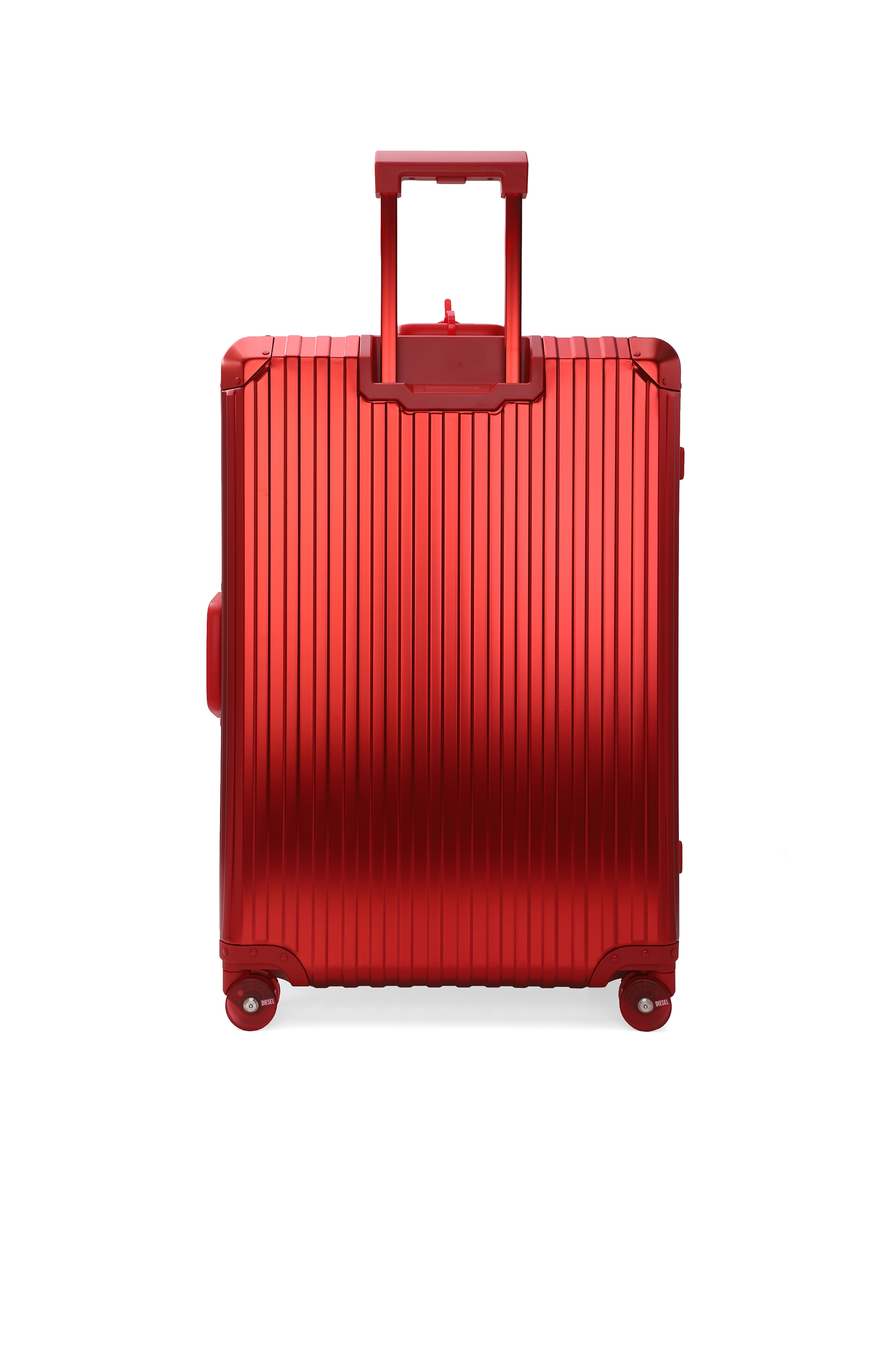 Diesel - DIESEL ALUMINUM TROLLEY- DSL002, Valigia in alluminio taglia L Unisex in Rosso - 2