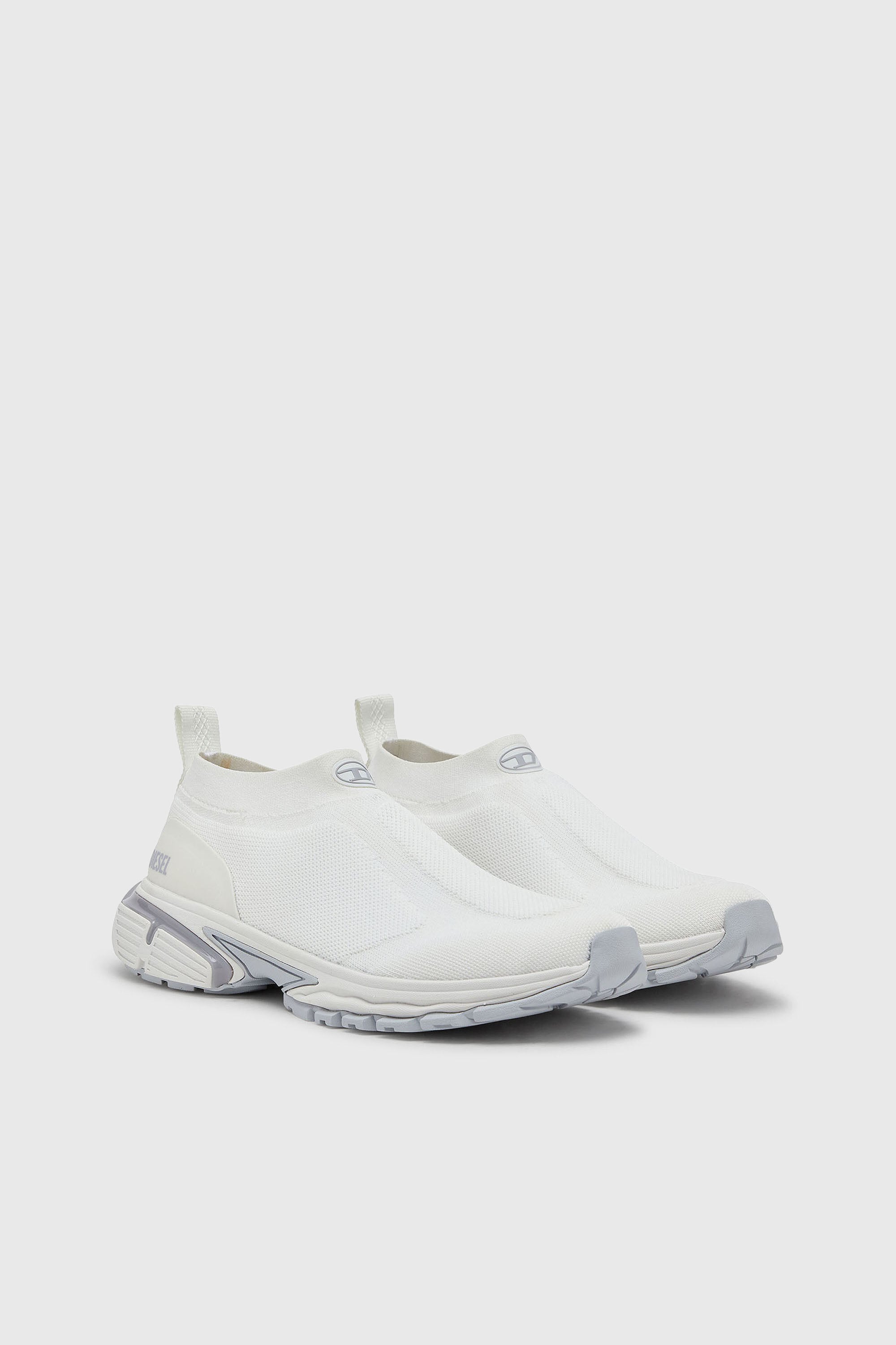 Diesel - S-PRO-V-DENSE-SOCKS, Pro-V-Dense-Sneakers a calzino in maglia slip-on Uomo in Bianco - 2