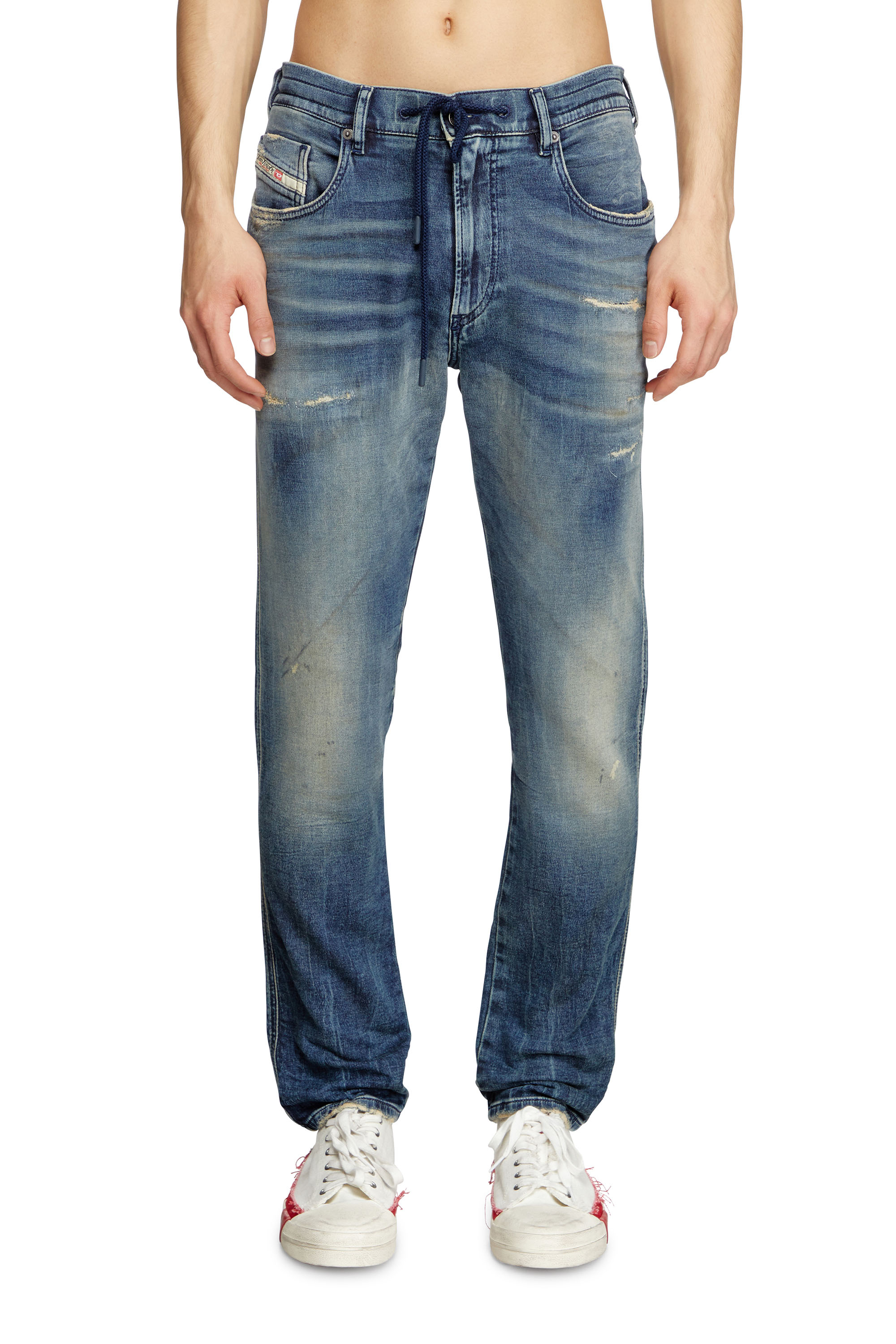 Diesel - Slim 2060 D-Strukt Joggjeans® 068PN Uomo, Blu medio - Image 1