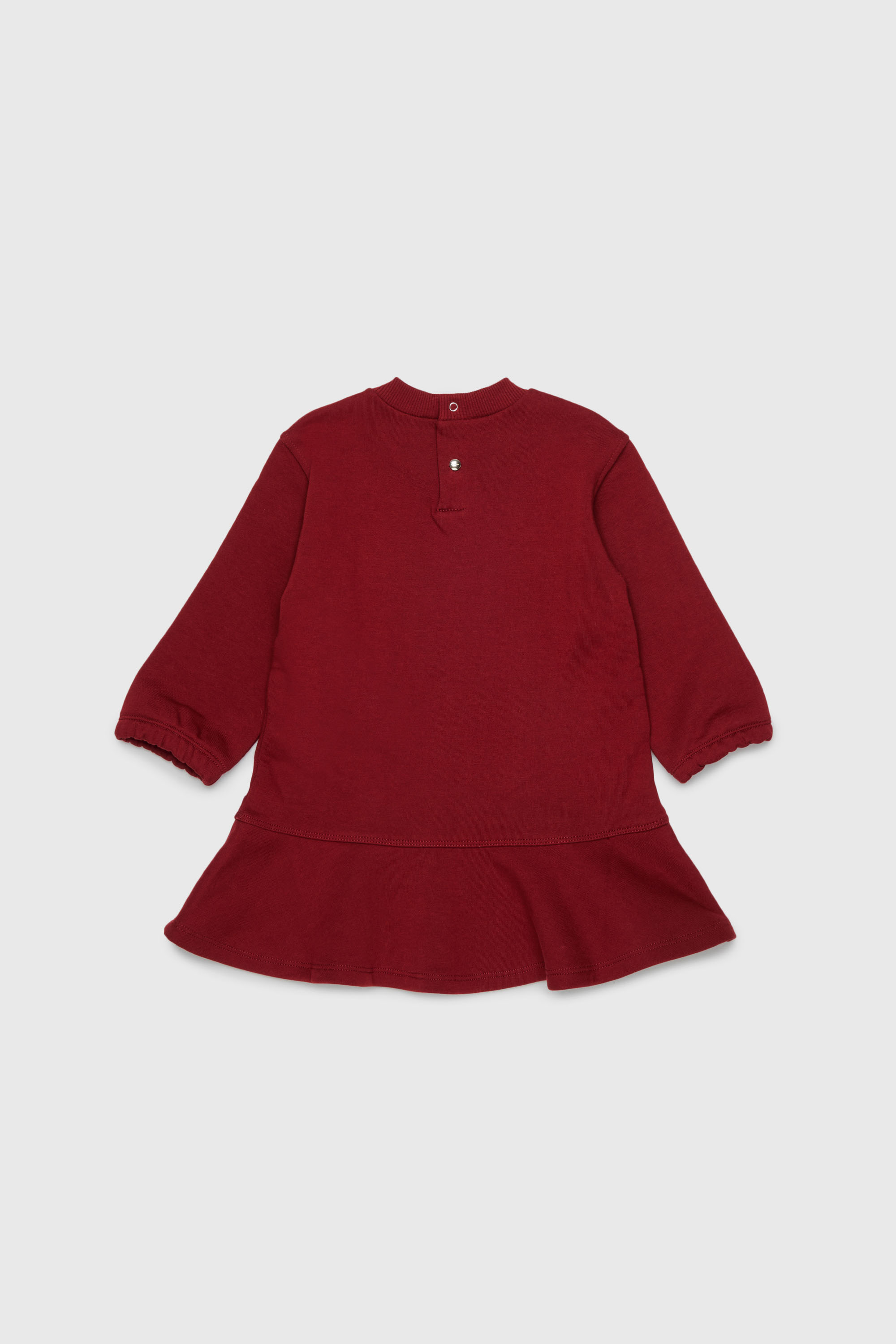 Diesel - DFUMB, Abito felpa con orlo arricciato Donna in Rosso - 2