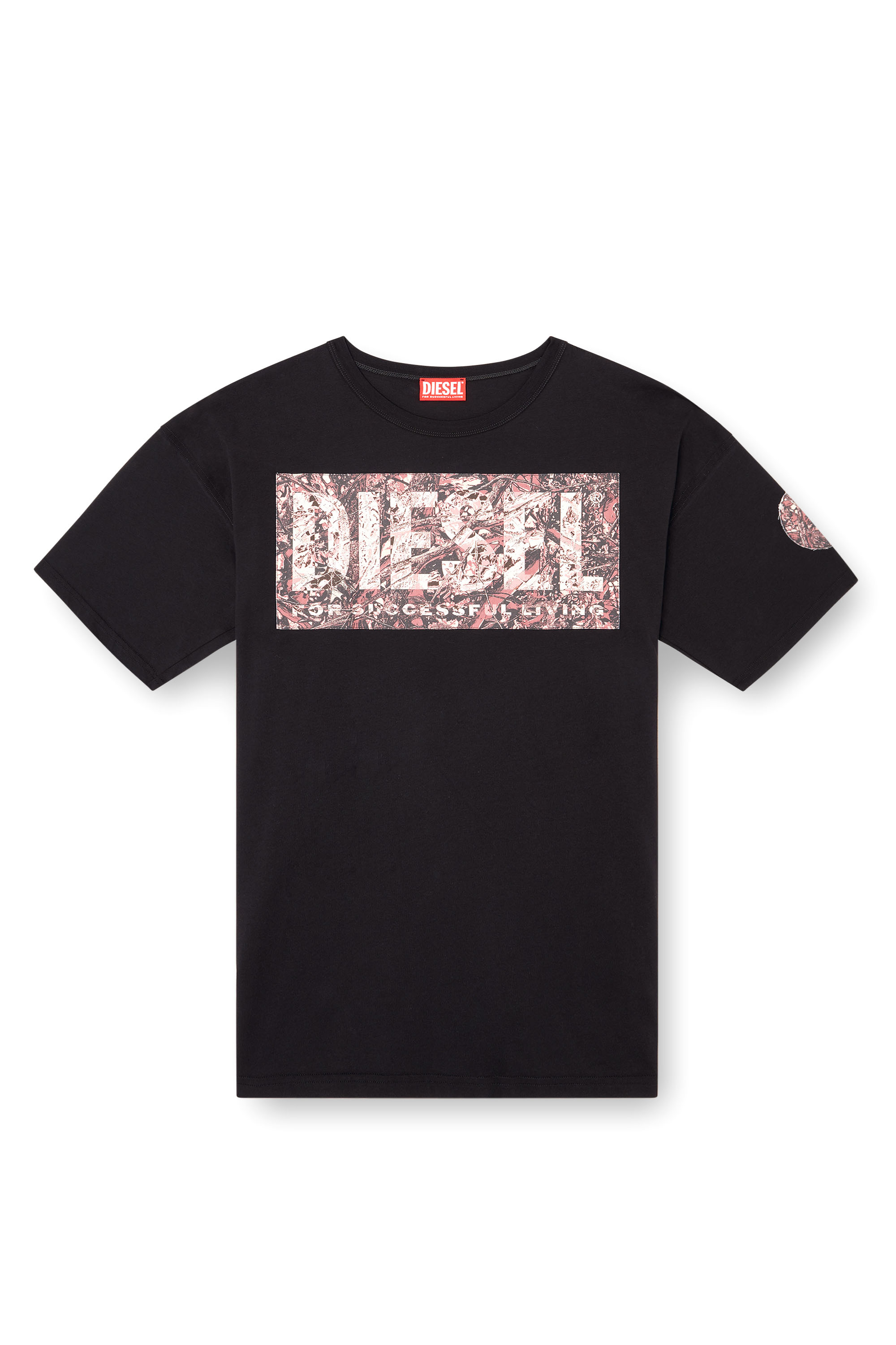 Diesel - T-BOXT-R22, T-shirt con maxi patch in gabardine logata Uomo in ToBeDefined - 3