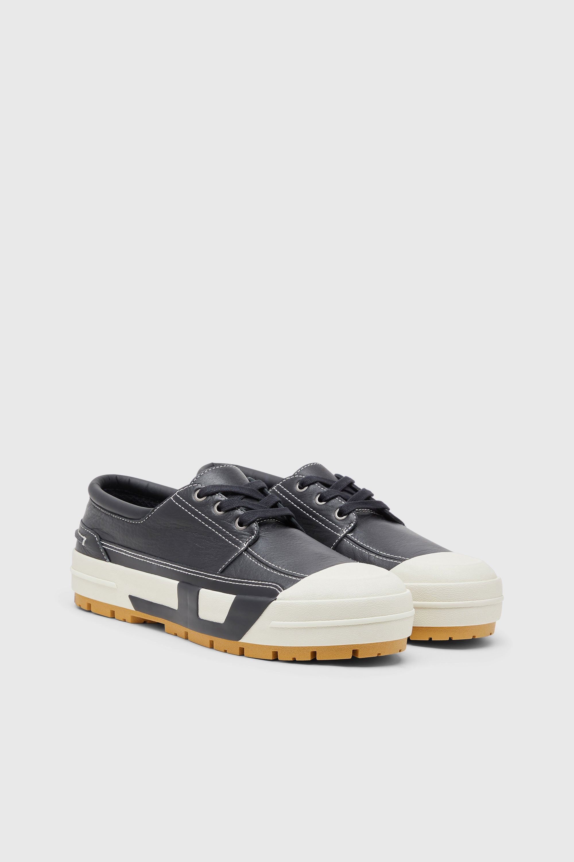 Diesel - S-D-VERSE MOCASSIN, S-D-Verse - Mocassino ibrido in pelle Uomo in Nero - 2
