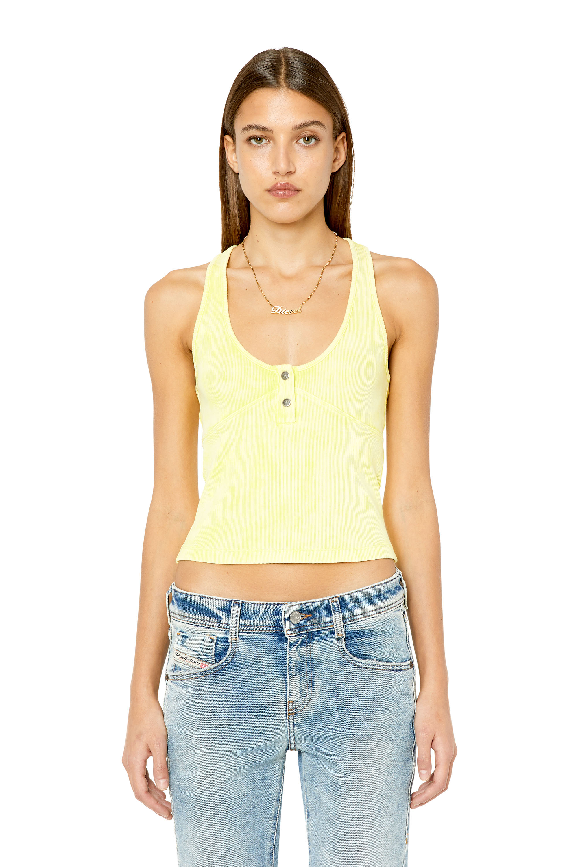 Diesel - T-ANIESSE, Giallo Fluo - Image 2